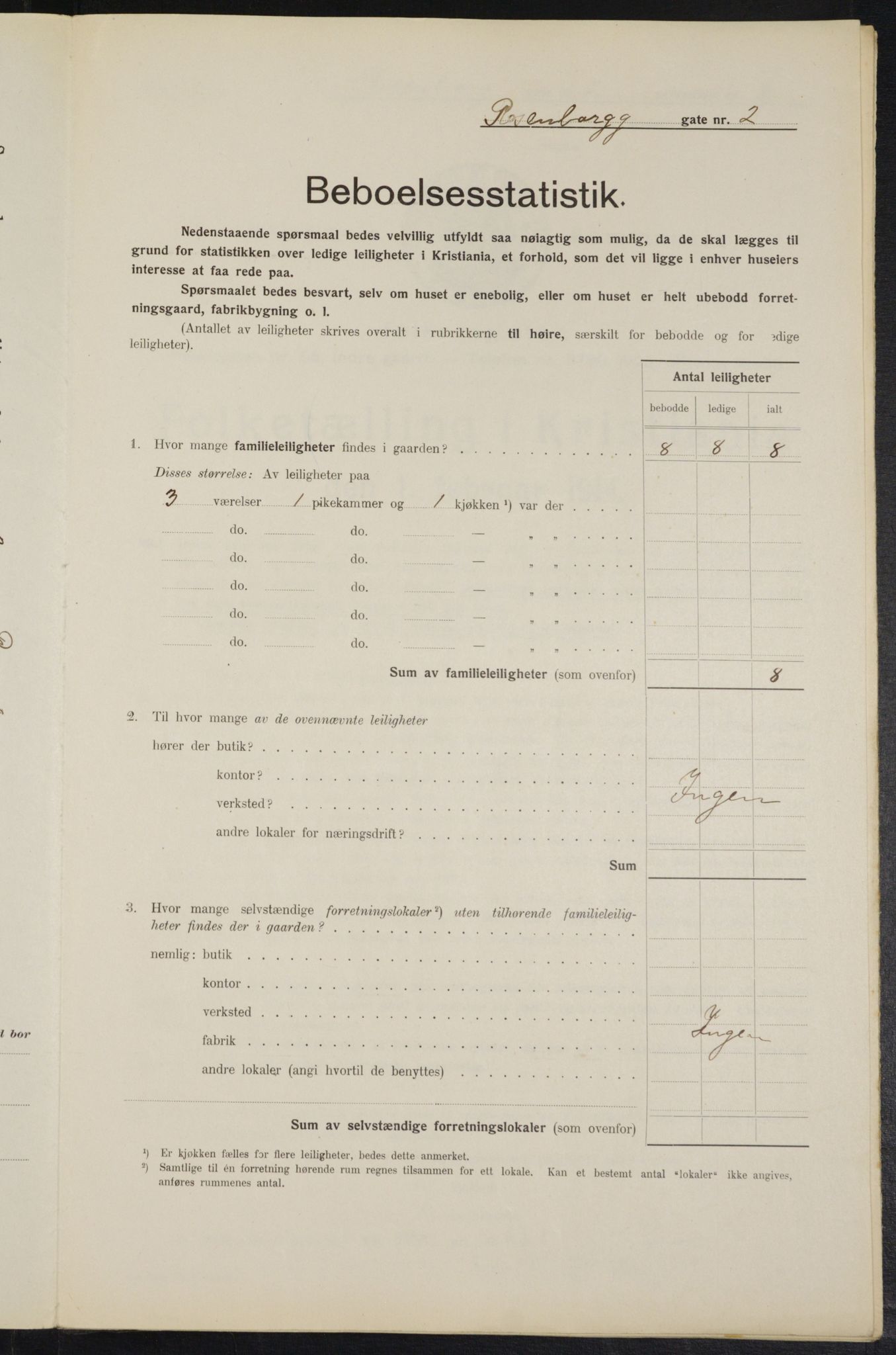 OBA, Kommunal folketelling 1.2.1914 for Kristiania, 1914, s. 83303