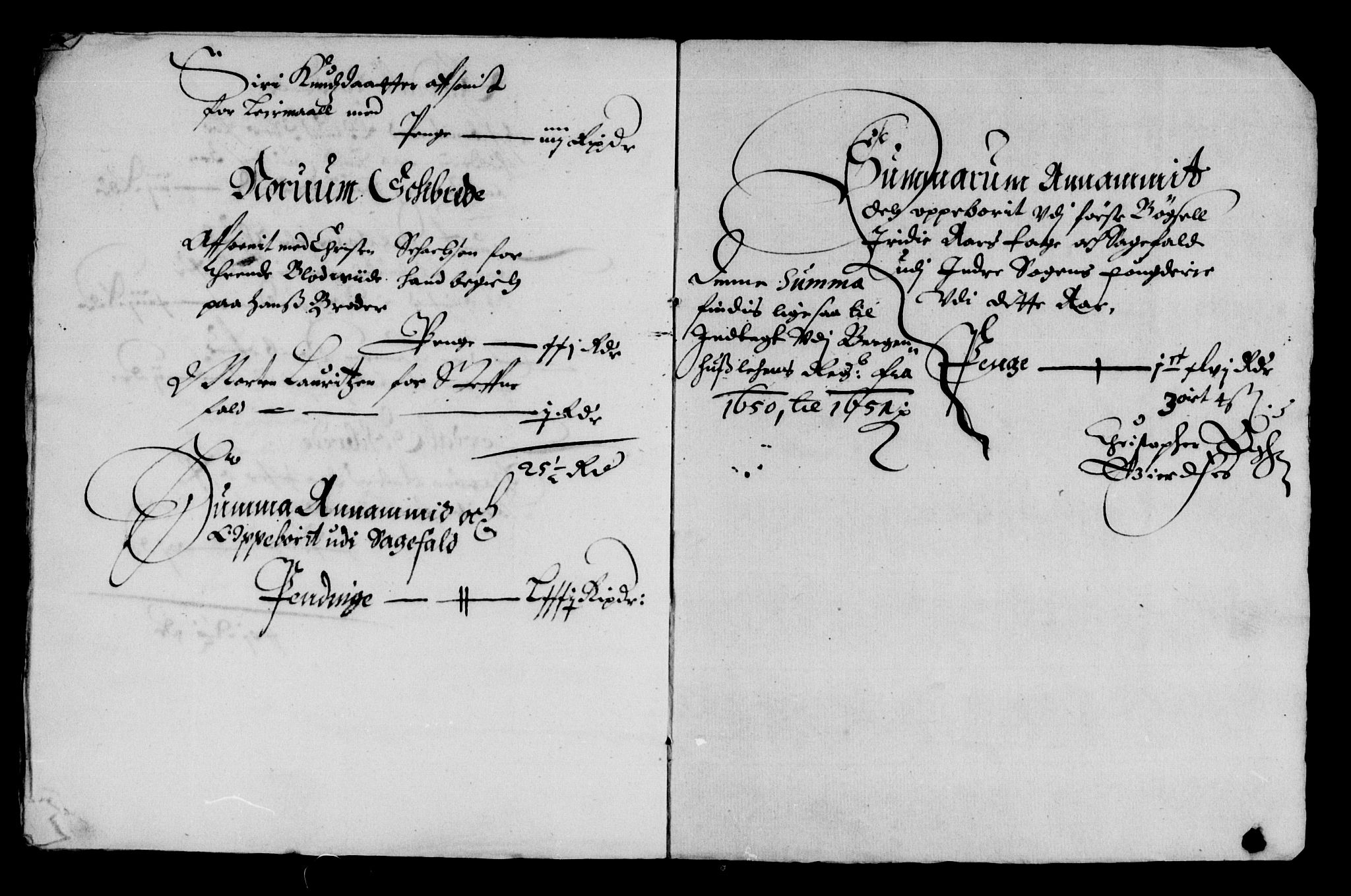 Rentekammeret inntil 1814, Reviderte regnskaper, Lensregnskaper, AV/RA-EA-5023/R/Rb/Rbt/L0117: Bergenhus len, 1650-1651