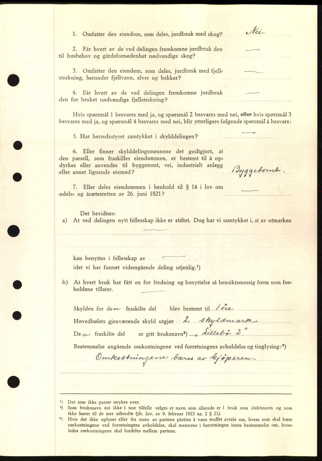 Nordre Sunnmøre sorenskriveri, AV/SAT-A-0006/1/2/2C/2Ca: Pantebok nr. A13, 1942-1942, Dagboknr: 850/1942