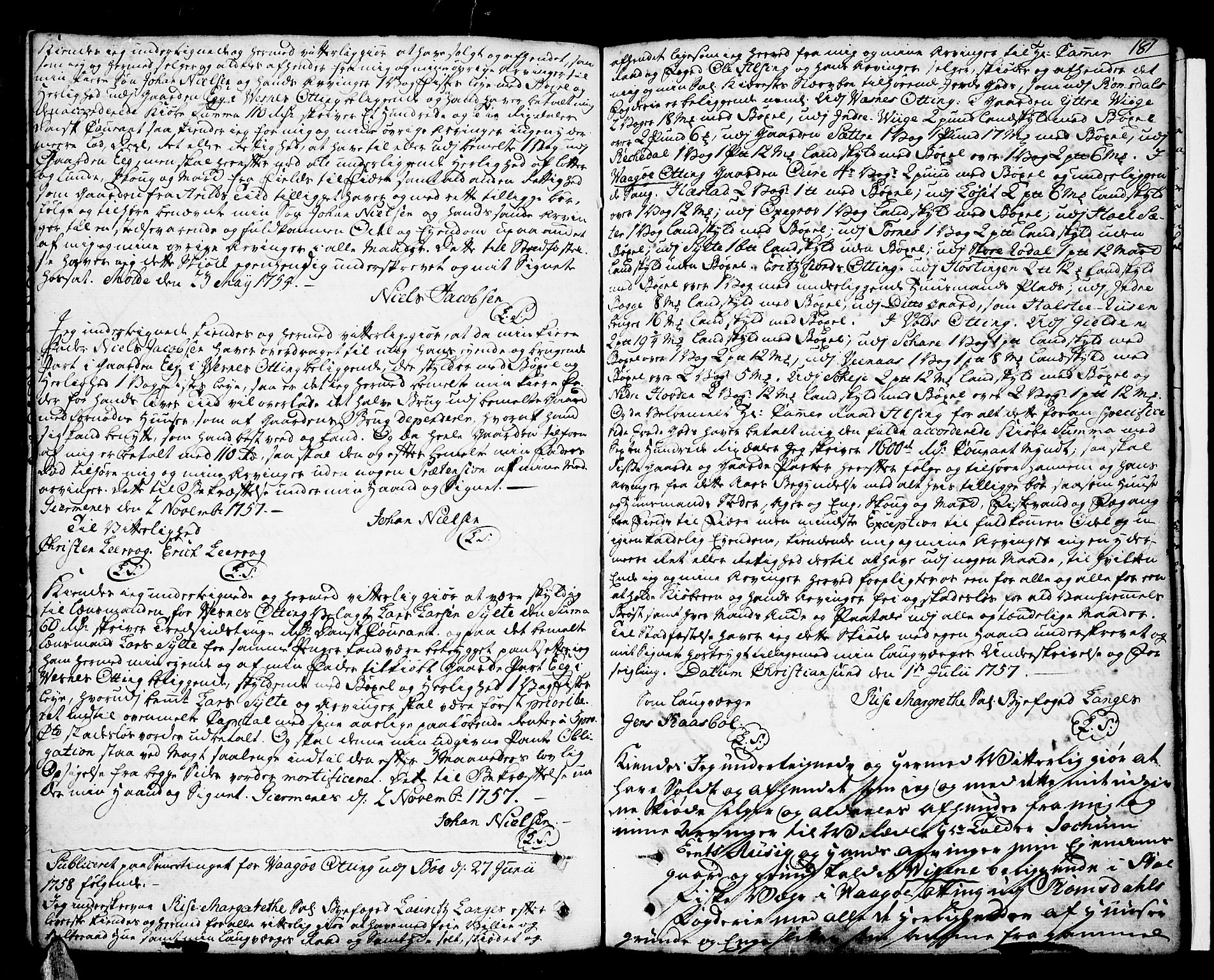Romsdal sorenskriveri, SAT/A-4149/1/2/2C/L0003: Pantebok nr. 3, 1747-1767, s. 181