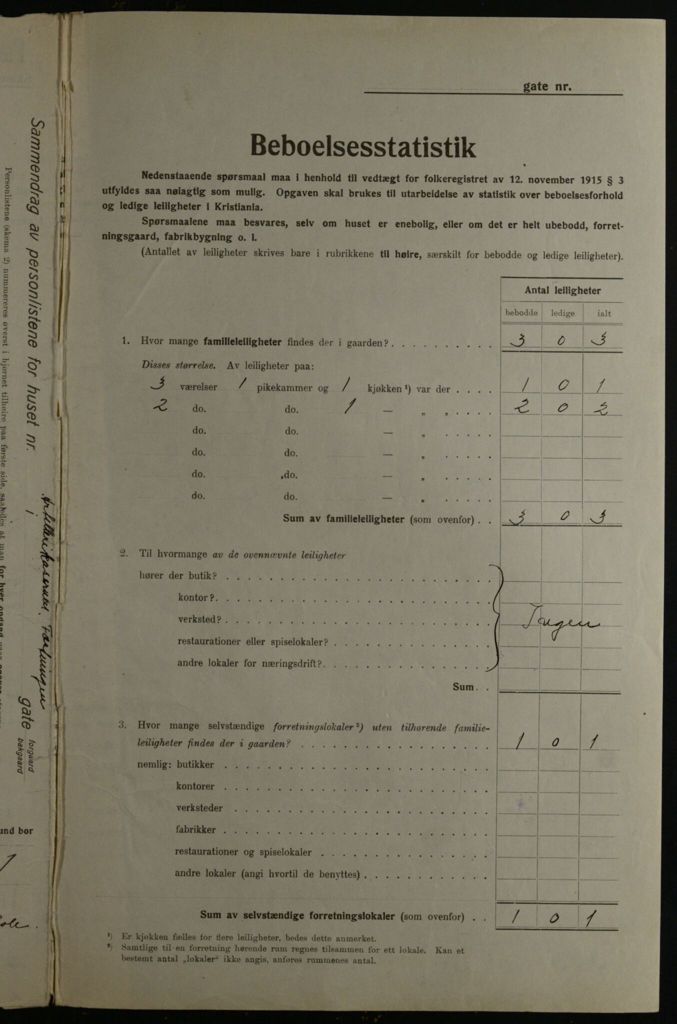 OBA, Kommunal folketelling 1.12.1923 for Kristiania, 1923, s. 27058