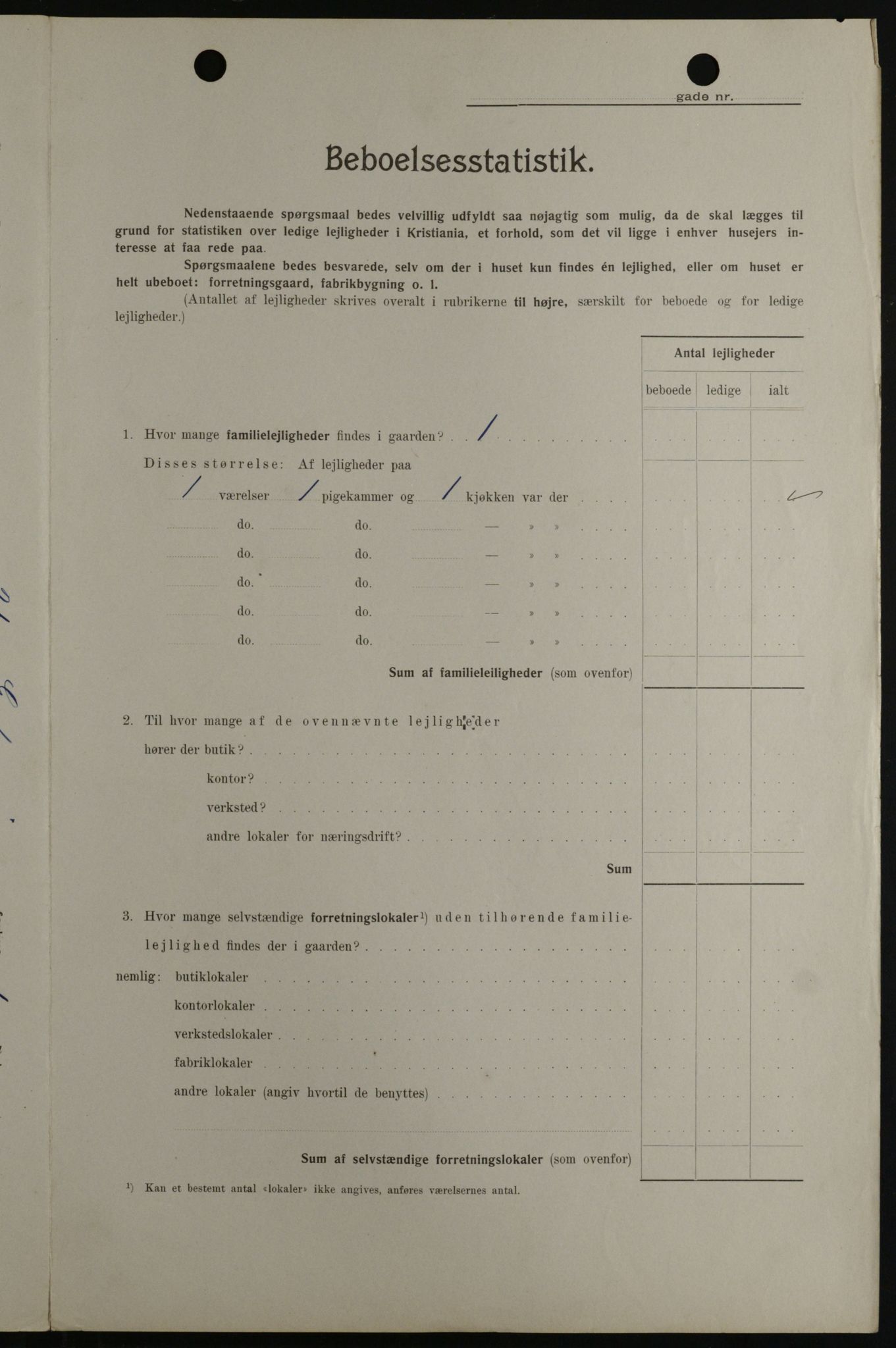 OBA, Kommunal folketelling 1.2.1908 for Kristiania kjøpstad, 1908, s. 26734