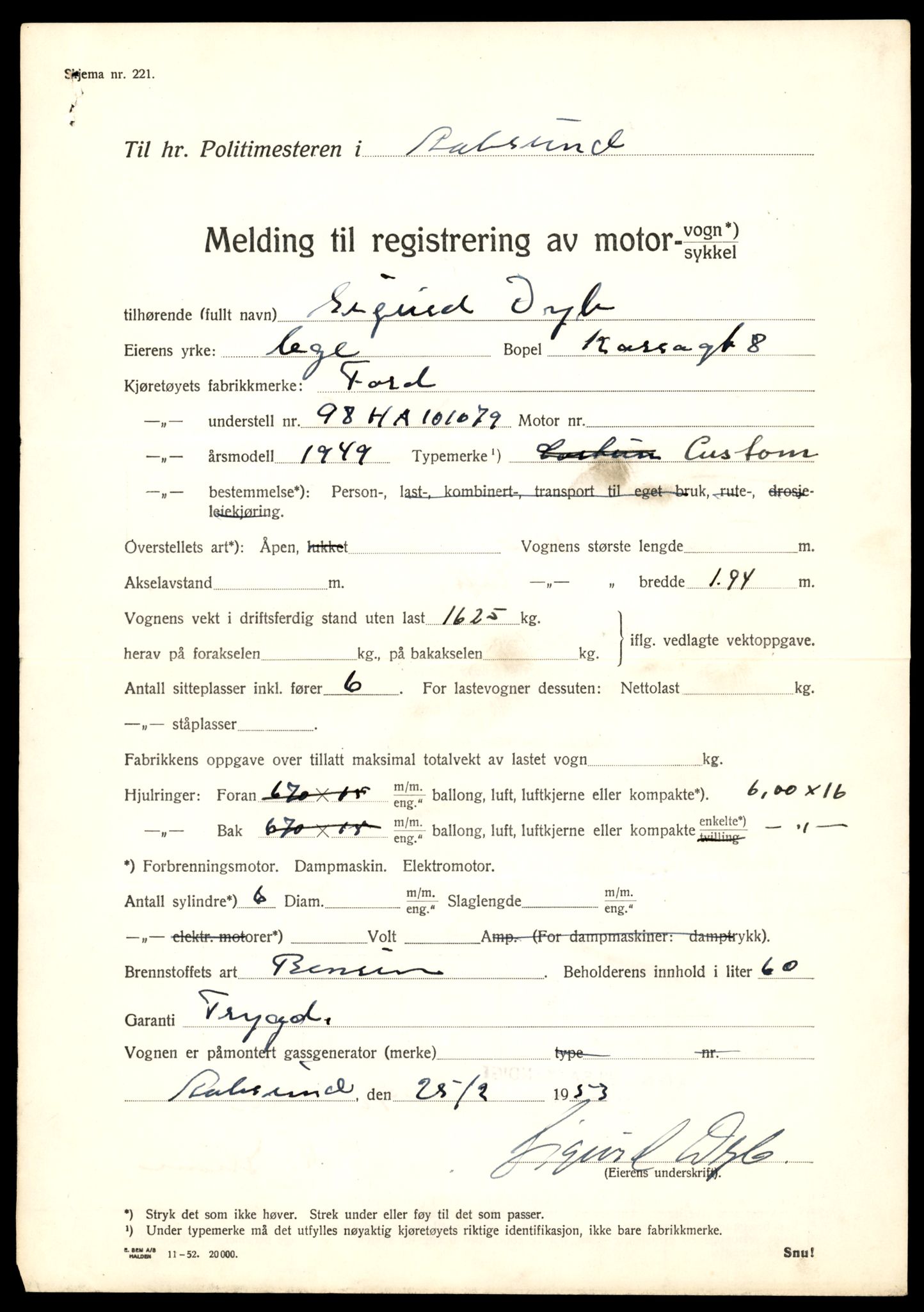 Møre og Romsdal vegkontor - Ålesund trafikkstasjon, AV/SAT-A-4099/F/Fe/L0043: Registreringskort for kjøretøy T 14080 - T 14204, 1927-1998, s. 875