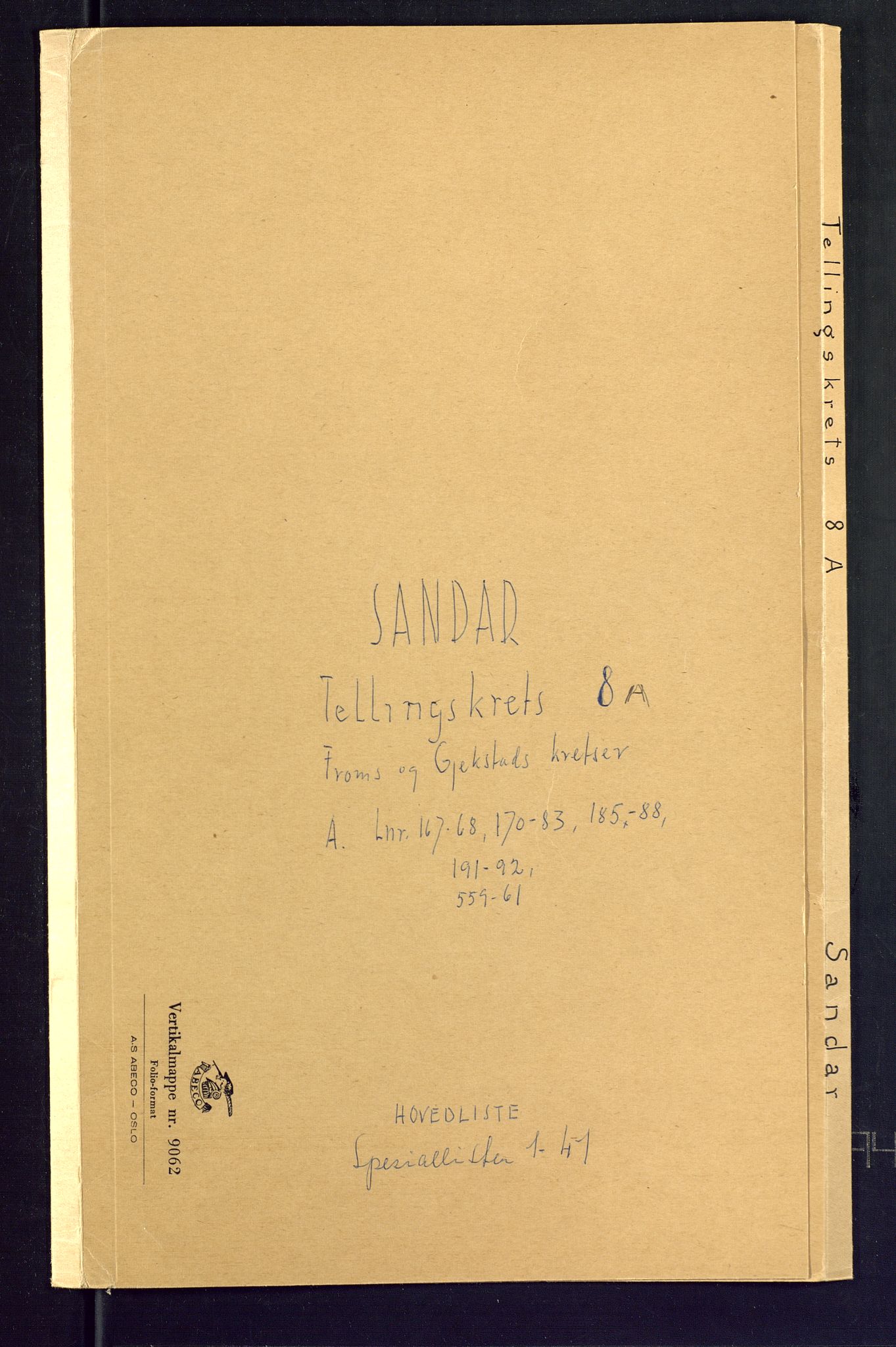 SAKO, Folketelling 1875 for 0724L Sandeherred prestegjeld, Sandeherred sokn, 1875, s. 40