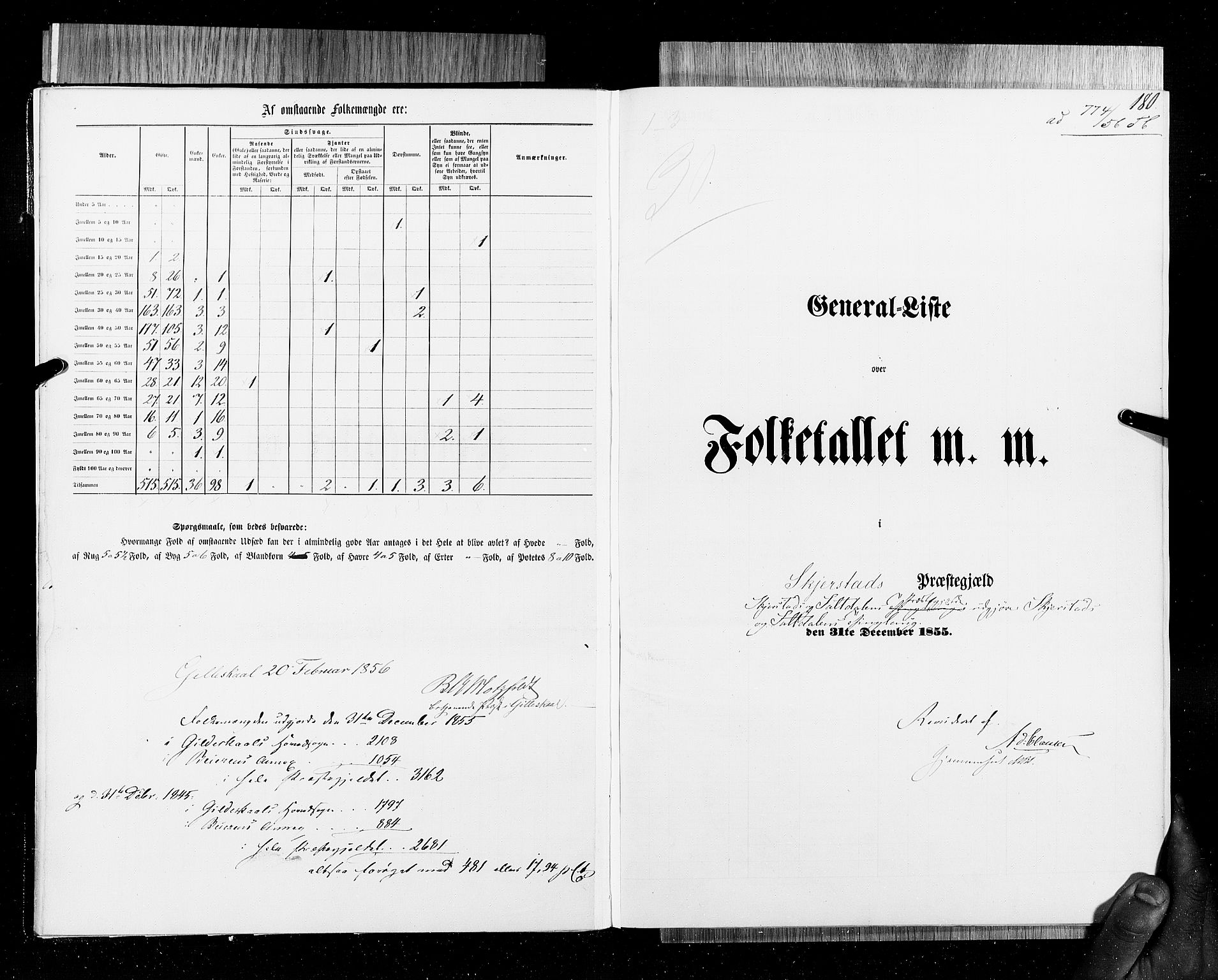 RA, Folketellingen 1855, bind 6B: Nordland amt og Finnmarken amt, 1855, s. 180