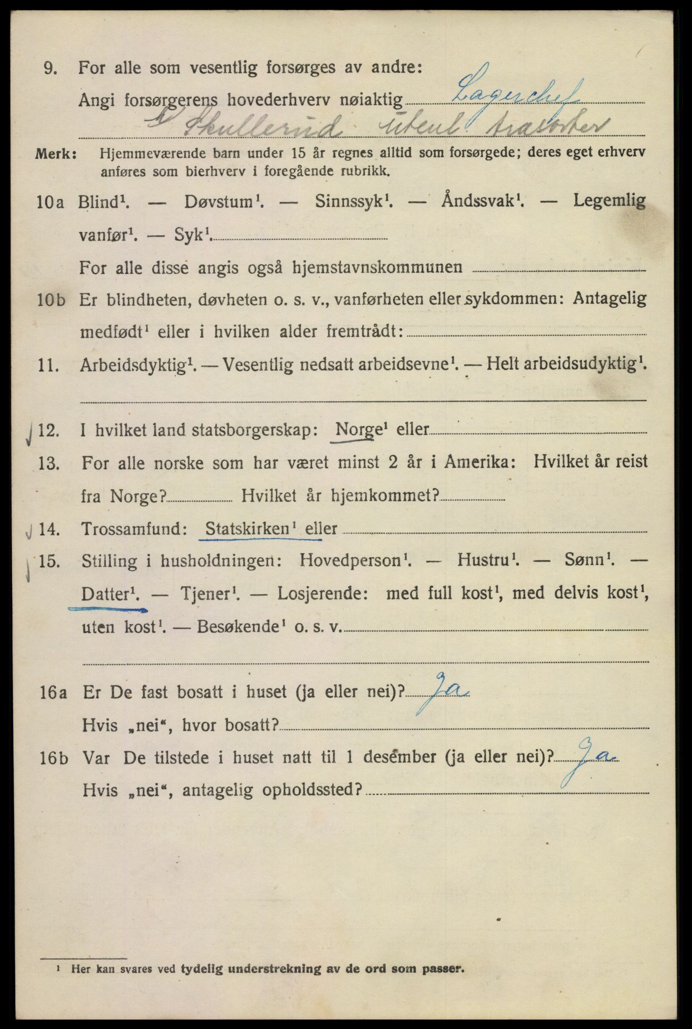 SAO, Folketelling 1920 for 0301 Kristiania kjøpstad, 1920, s. 604172