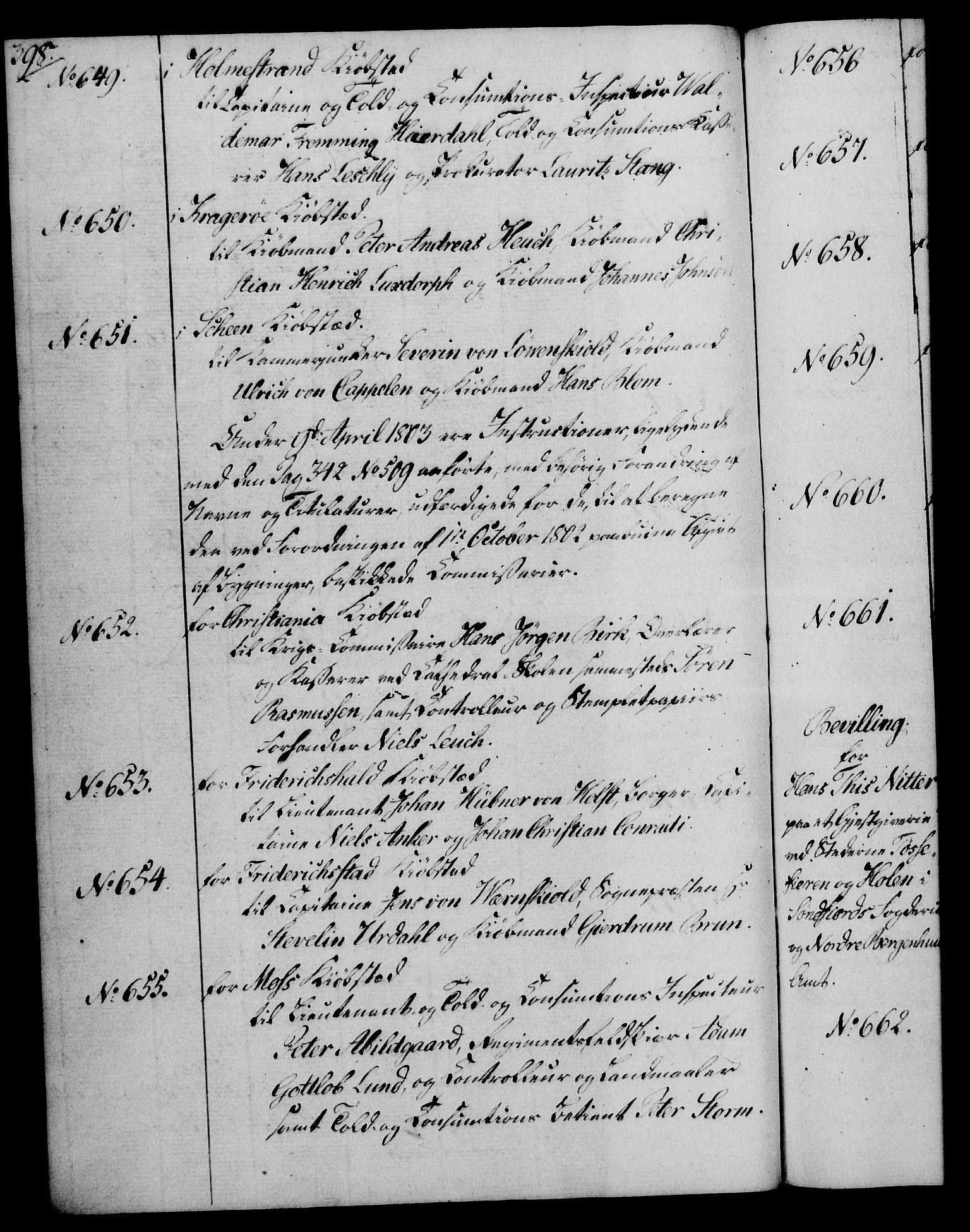 Rentekammeret, Kammerkanselliet, RA/EA-3111/G/Gg/Gga/L0017: Norsk ekspedisjonsprotokoll med register (merket RK 53.17), 1801-1803, s. 398