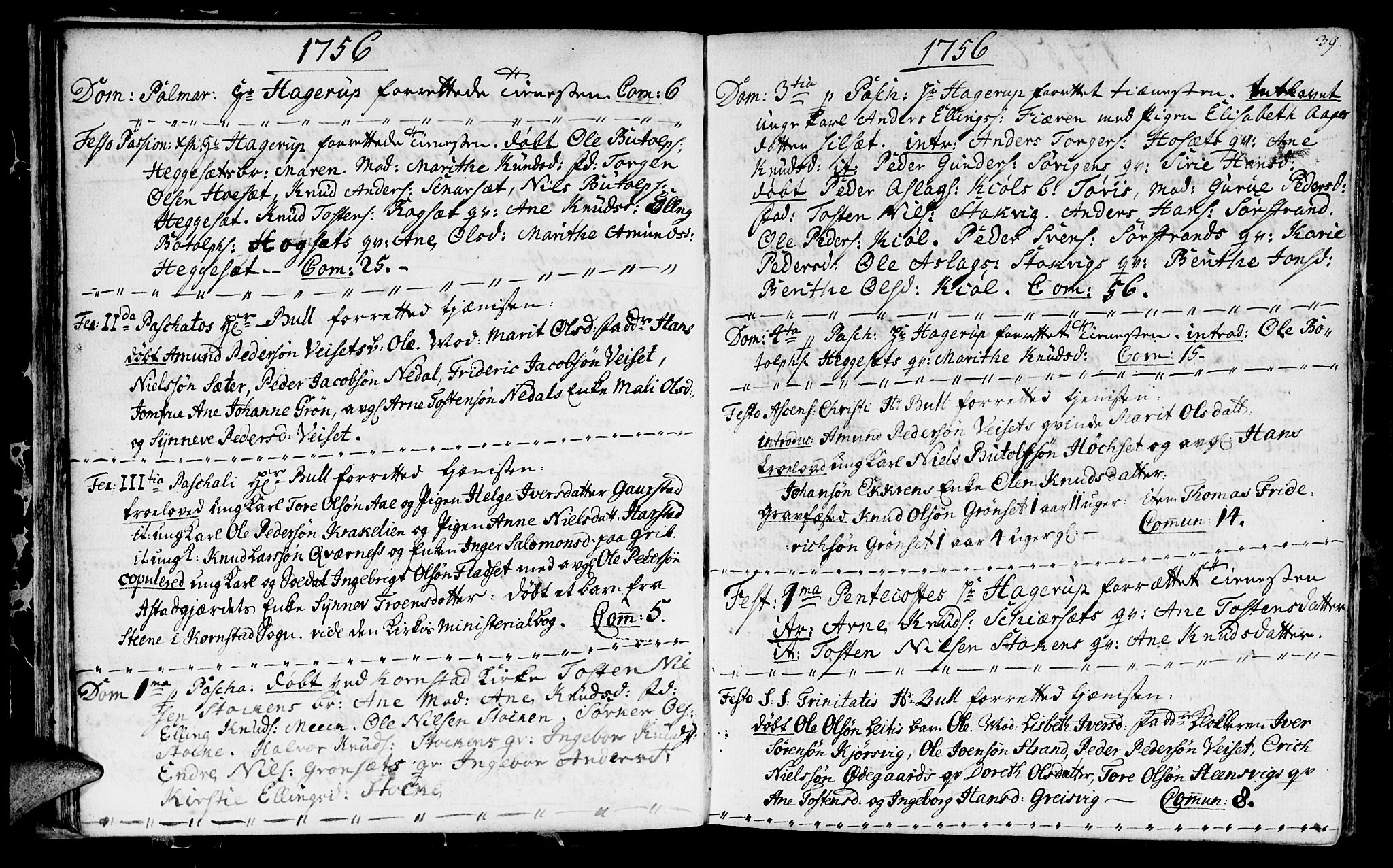 Ministerialprotokoller, klokkerbøker og fødselsregistre - Møre og Romsdal, AV/SAT-A-1454/568/L0798: Ministerialbok nr. 568A07, 1753-1780, s. 38-39