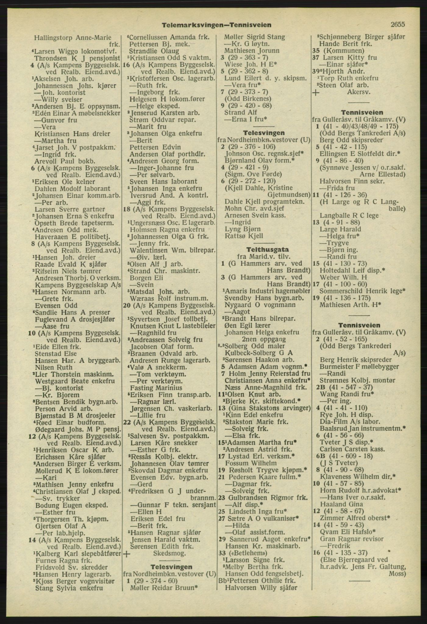 Kristiania/Oslo adressebok, PUBL/-, 1958-1959, s. 2655