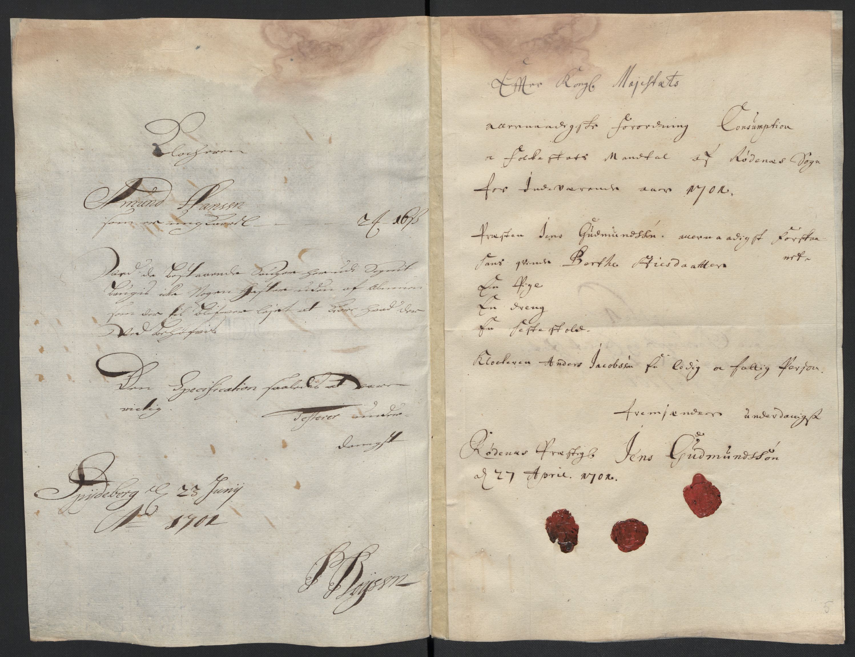 Rentekammeret inntil 1814, Reviderte regnskaper, Fogderegnskap, AV/RA-EA-4092/R07/L0293: Fogderegnskap Rakkestad, Heggen og Frøland, 1701, s. 20