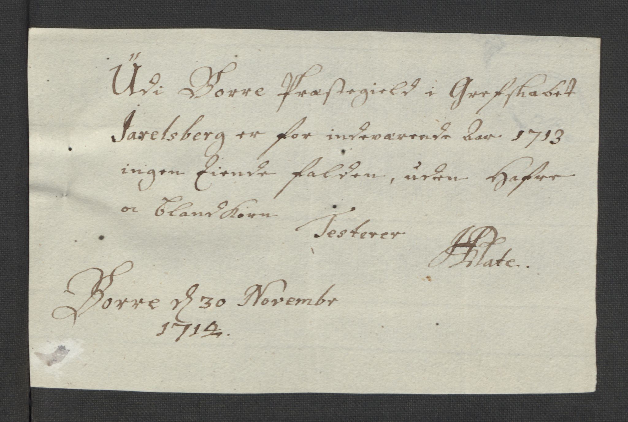 Rentekammeret inntil 1814, Reviderte regnskaper, Fogderegnskap, RA/EA-4092/R32/L1878: Fogderegnskap Jarlsberg grevskap, 1713, s. 128