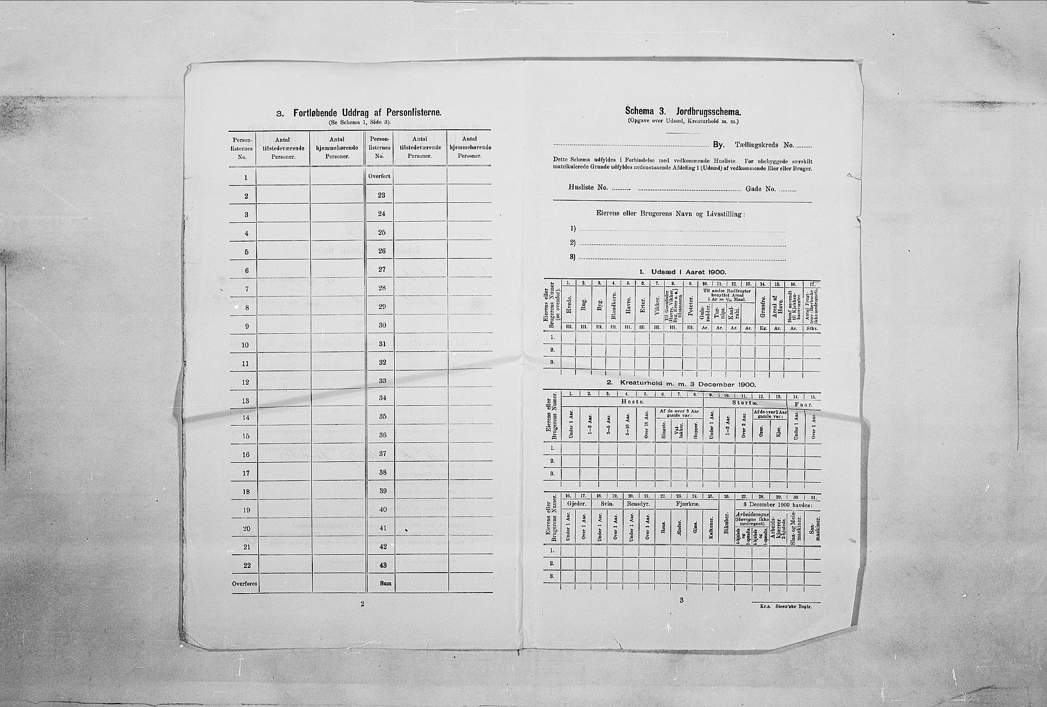 SAO, Folketelling 1900 for 0101 Fredrikshald kjøpstad, 1900