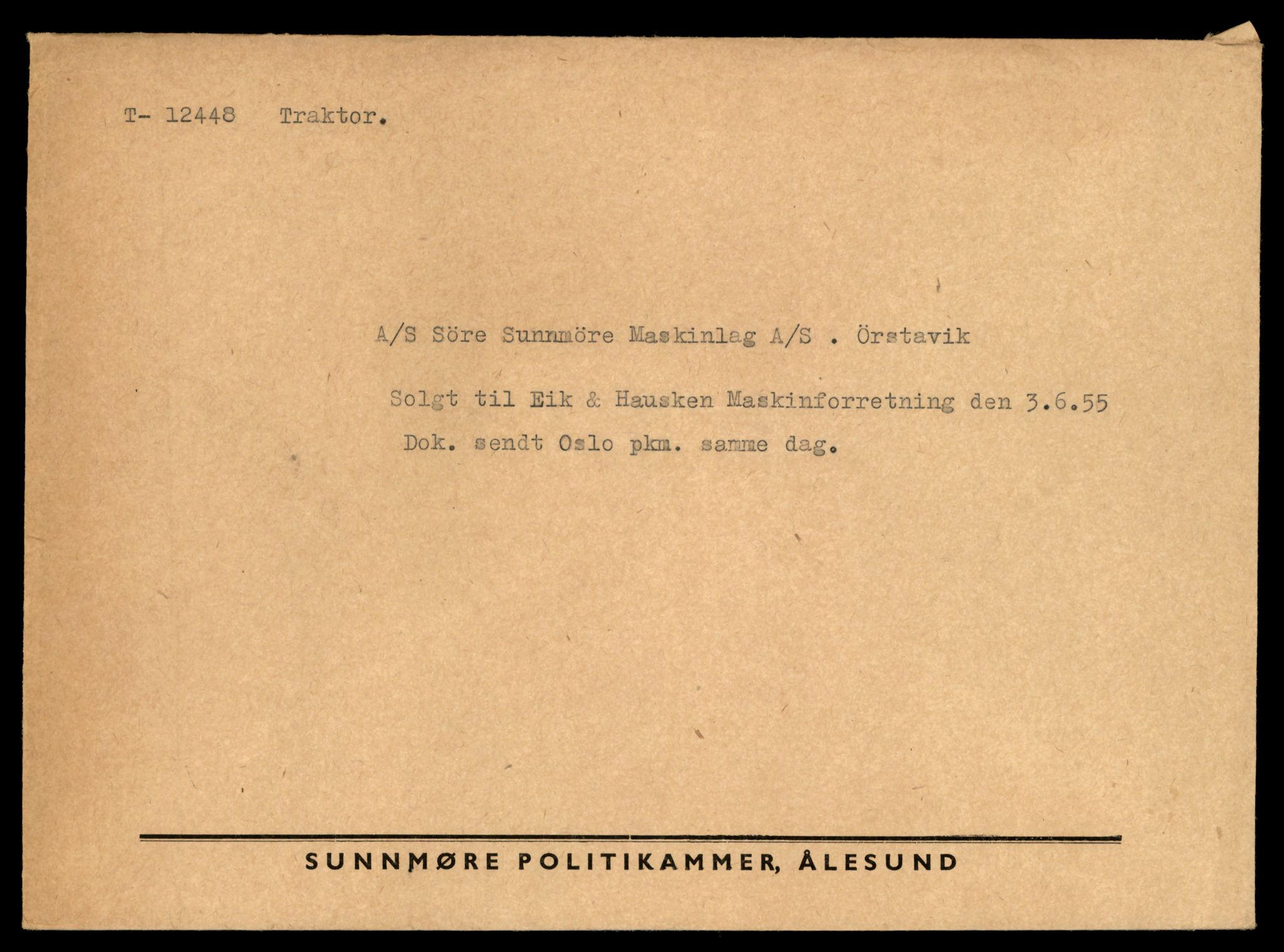 Møre og Romsdal vegkontor - Ålesund trafikkstasjon, AV/SAT-A-4099/F/Fe/L0033: Registreringskort for kjøretøy T 12151 - T 12474, 1927-1998, s. 3345