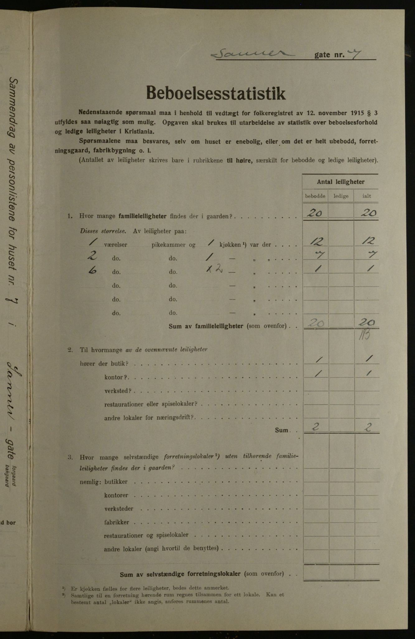 OBA, Kommunal folketelling 1.12.1923 for Kristiania, 1923, s. 97738