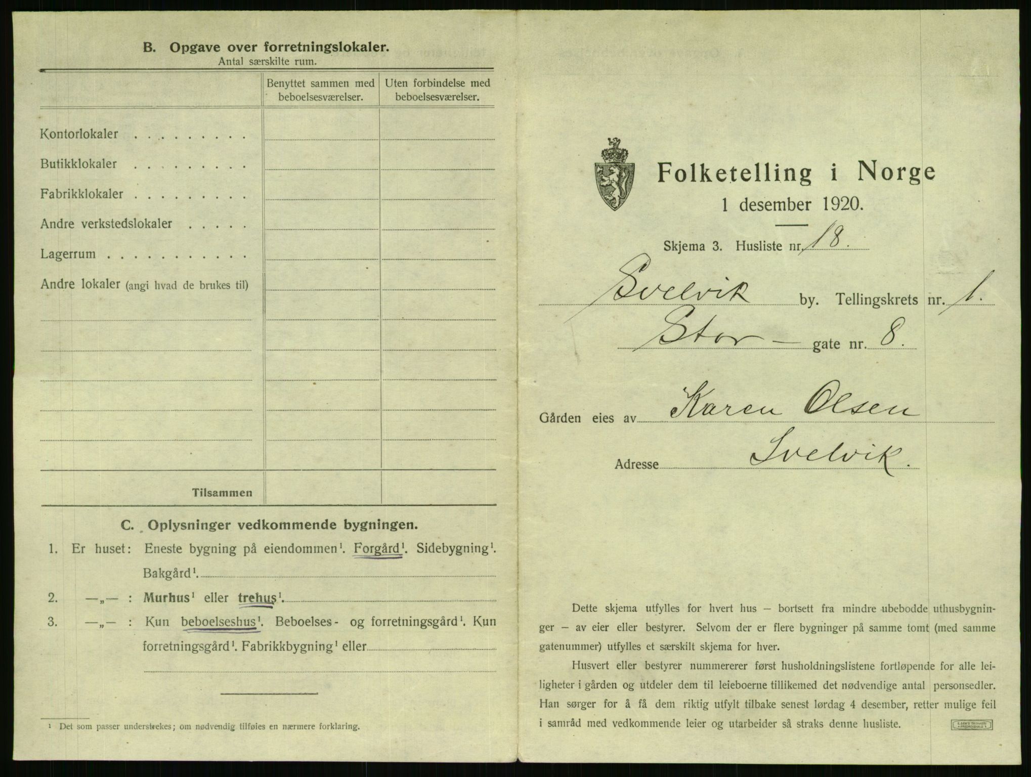 SAKO, Folketelling 1920 for 0701 Svelvik ladested, 1920, s. 51