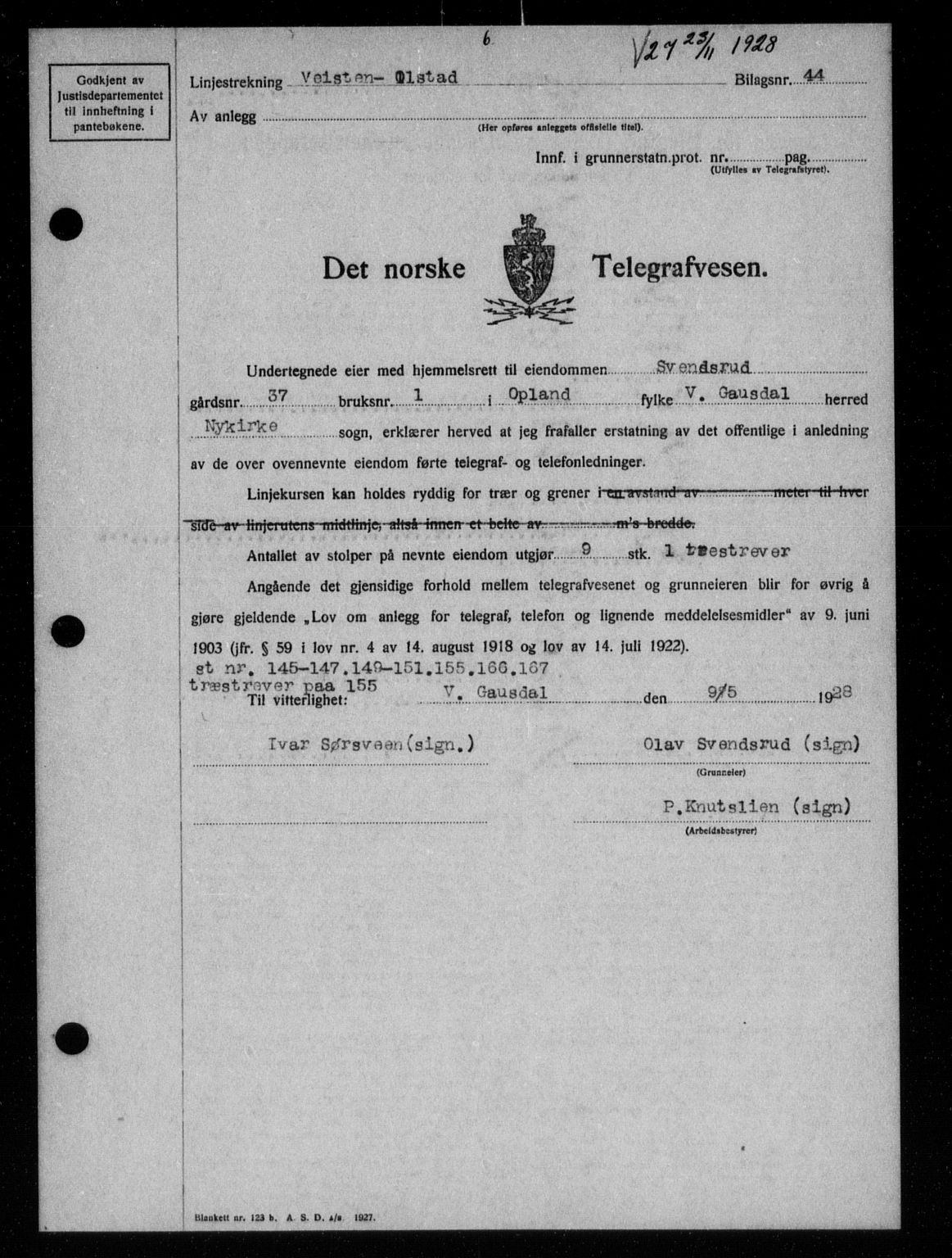 Sør-Gudbrandsdal tingrett, AV/SAH-TING-004/H/Hb/Hbb/L0019: Pantebok nr. II 19, 1928-1929, s. 6