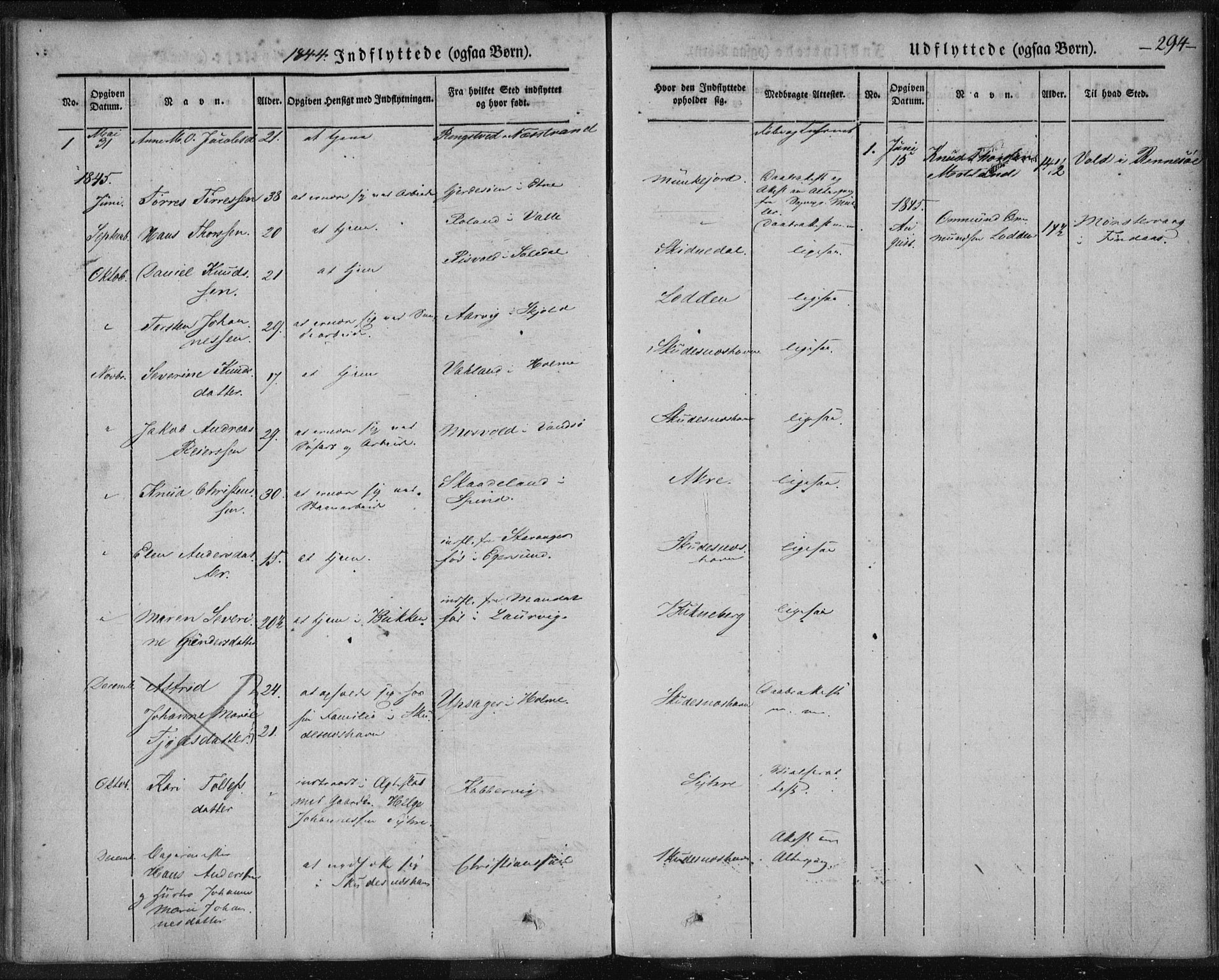 Skudenes sokneprestkontor, SAST/A -101849/H/Ha/Haa/L0003: Ministerialbok nr. A 2.2, 1841-1846, s. 294