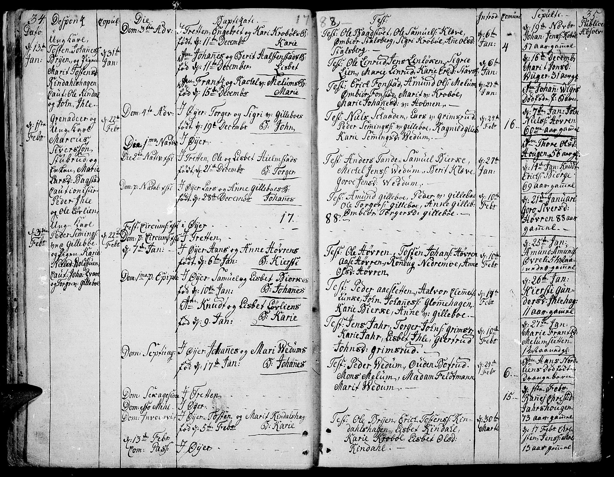 Øyer prestekontor, AV/SAH-PREST-084/H/Ha/Haa/L0003: Ministerialbok nr. 3, 1784-1824, s. 34-35