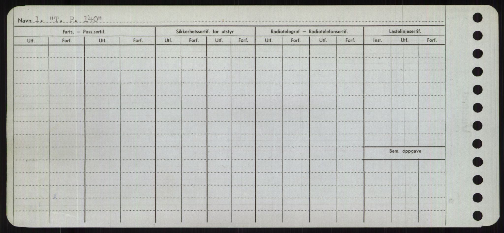 Sjøfartsdirektoratet med forløpere, Skipsmålingen, RA/S-1627/H/Hc/L0001: Lektere, A-Y, s. 480