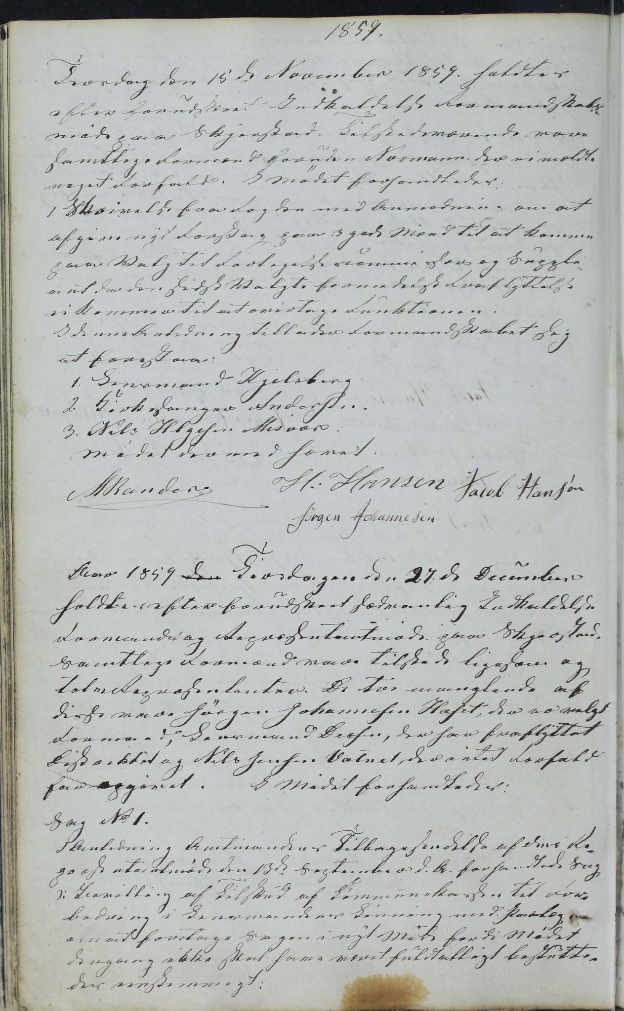 Skjerstad kommune. Formannskap, AIN/K-18421.150/100/L0001: Møtebok for Skjerstad formannskap, 1838-1876