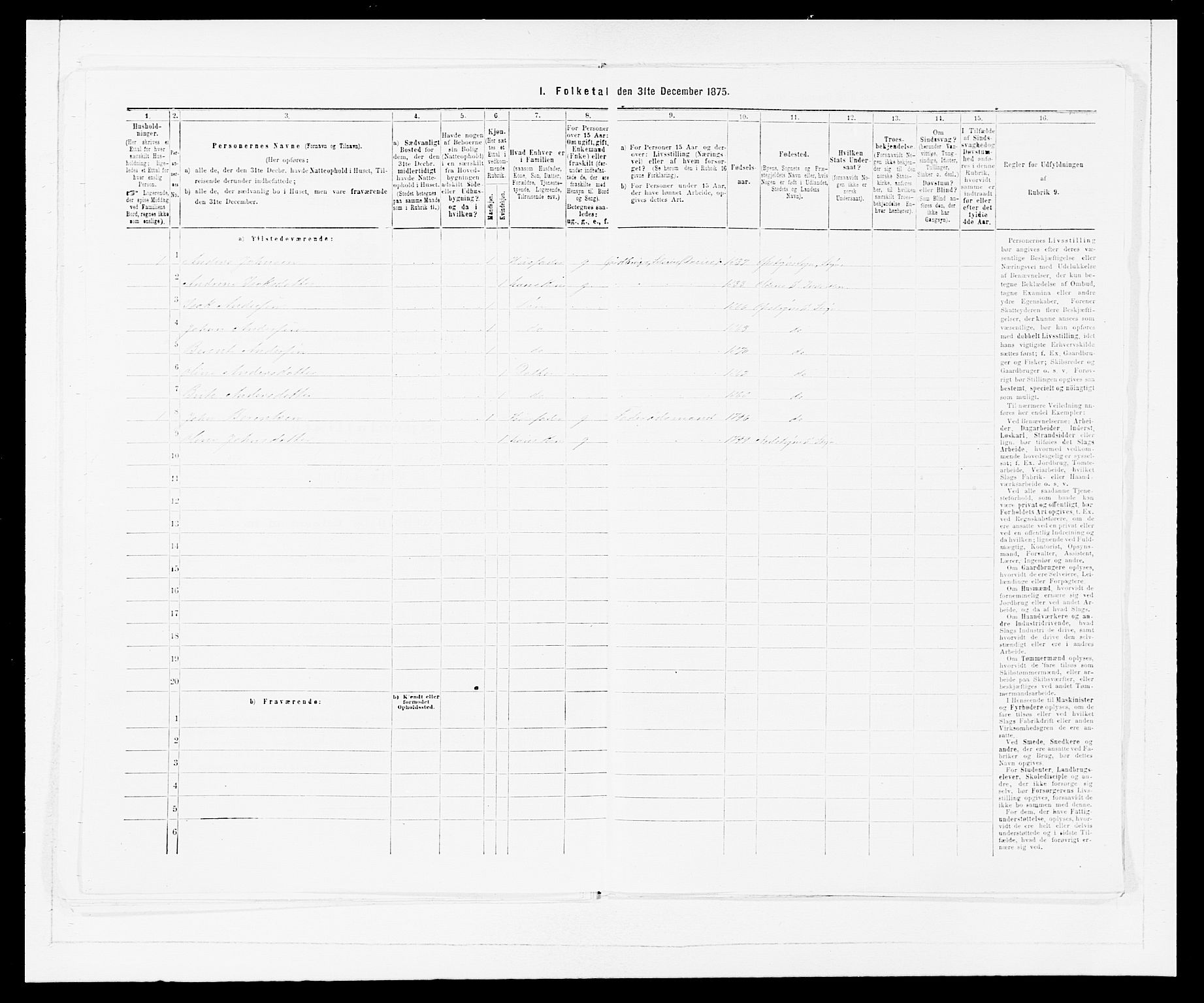 SAB, Folketelling 1875 for 1448P Stryn prestegjeld, 1875, s. 434