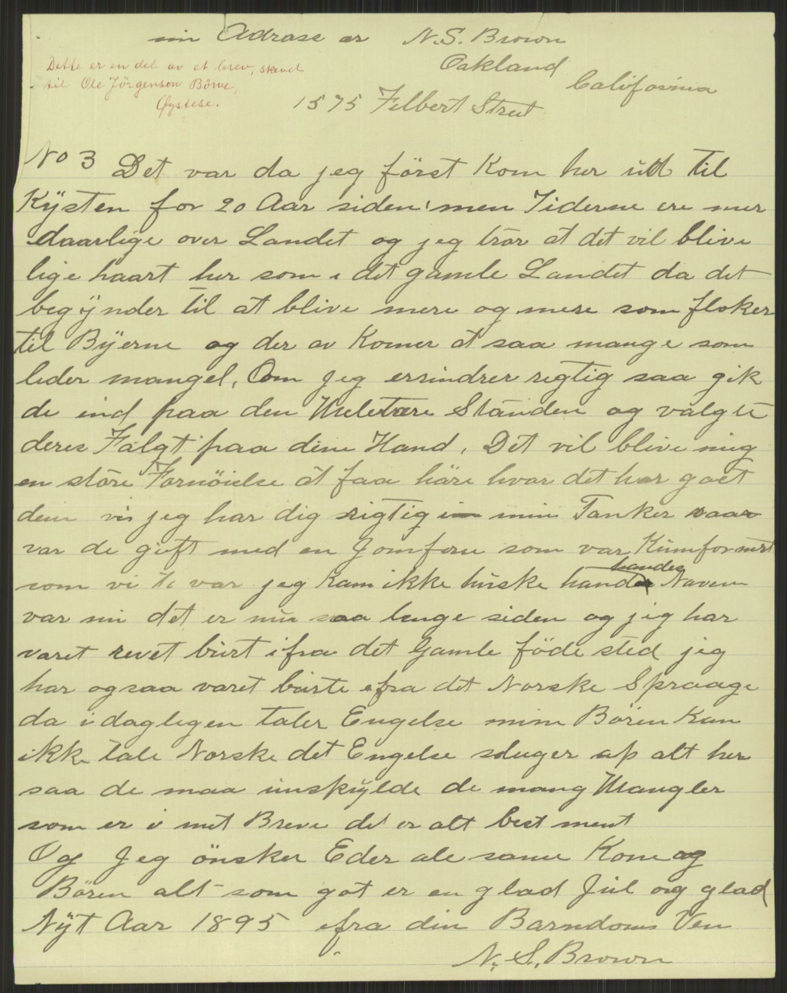 Samlinger til kildeutgivelse, Amerikabrevene, AV/RA-EA-4057/F/L0032: Innlån fra Hordaland: Nesheim - Øverland, 1838-1914, s. 1017