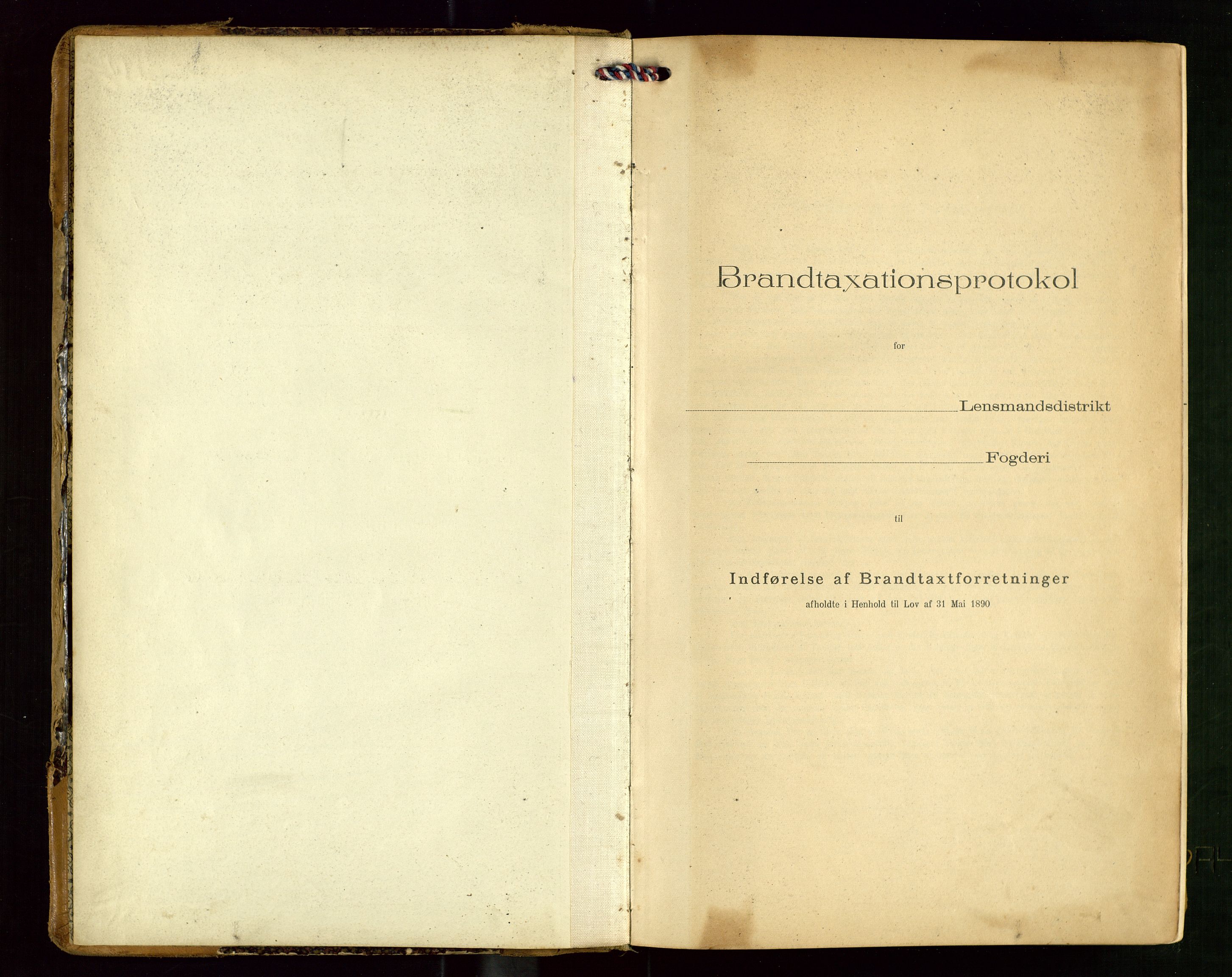 Torvestad lensmannskontor, SAST/A-100307/1/Gob/L0004: "Brandtaxationsprotokol for Torvestad Lensmannsdistrikt", 1909-1923