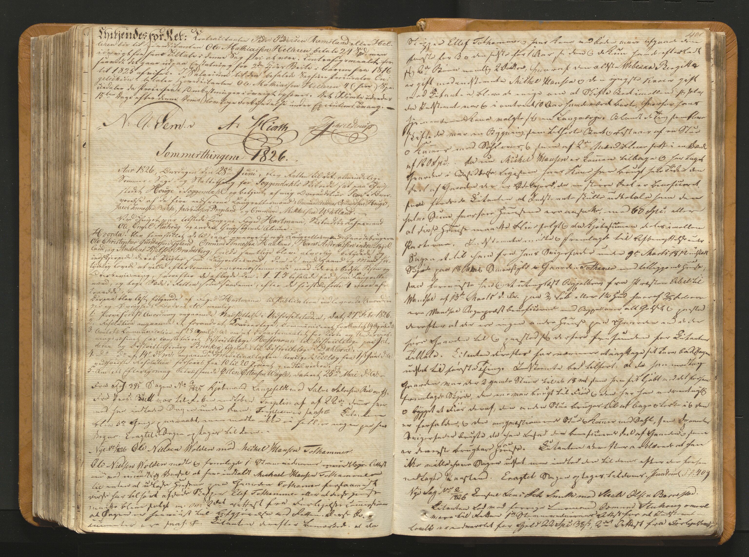Jæren og Dalane sorenskriveri, AV/SAST-A-100306/3/30/30BAA/L0001: Tingbok for Dalane, 1820-1828, s. 399b-400a