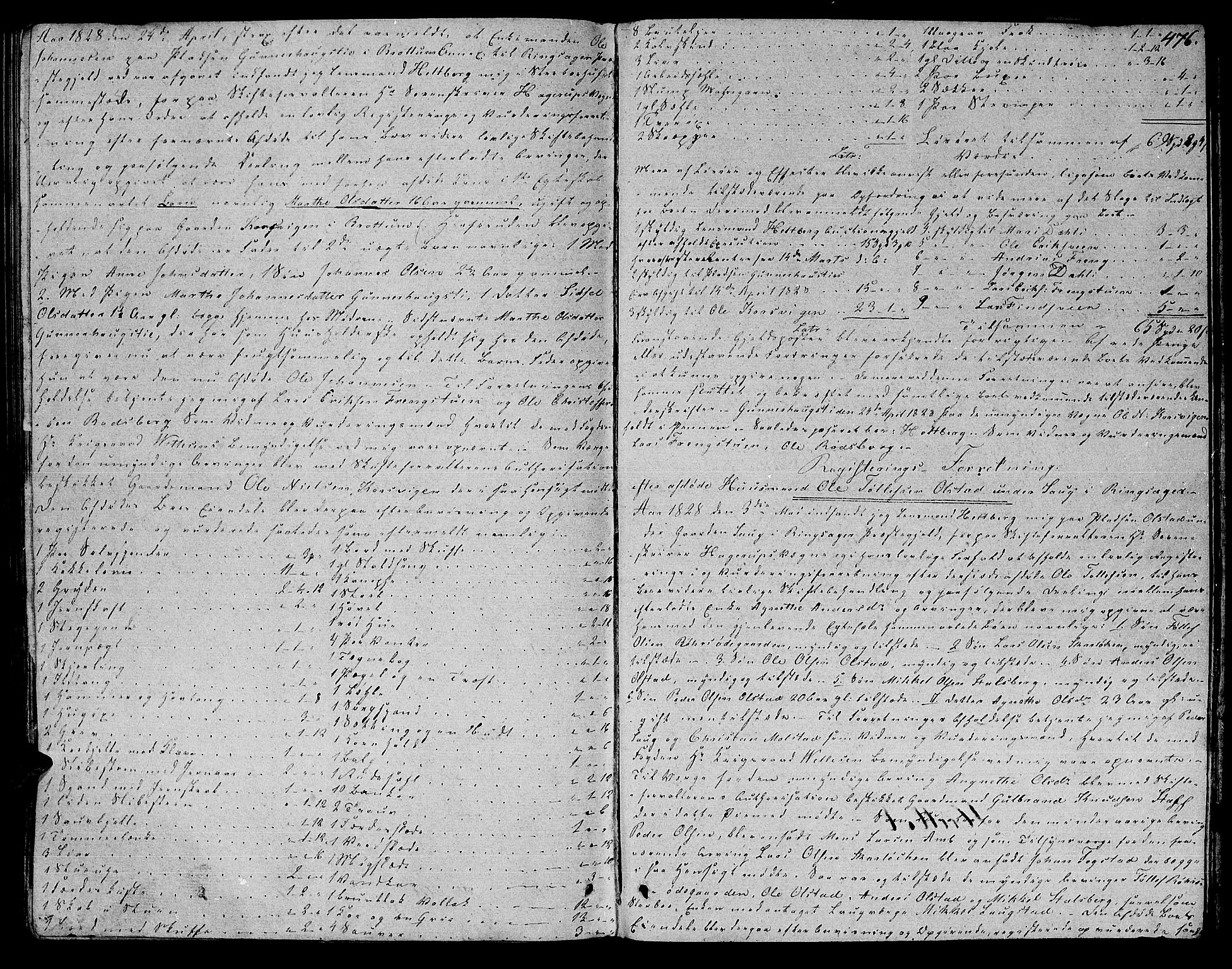 Nord-Hedmark sorenskriveri, AV/SAH-TING-012/J/Ja/L0006: Skifteprotokoll, 1820-1828, s. 475b-476a