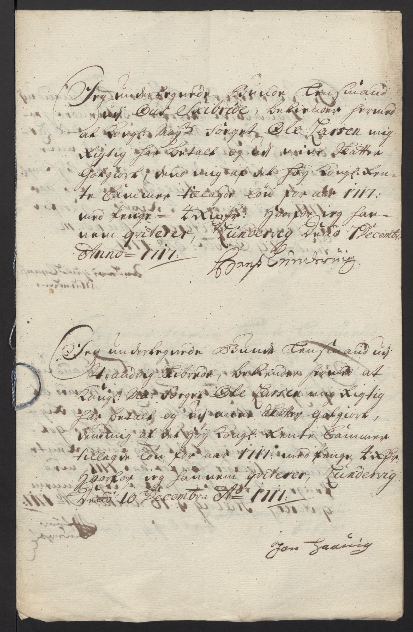 Rentekammeret inntil 1814, Reviderte regnskaper, Fogderegnskap, RA/EA-4092/R48/L2994: Fogderegnskap Sunnhordland og Hardanger, 1717, s. 227