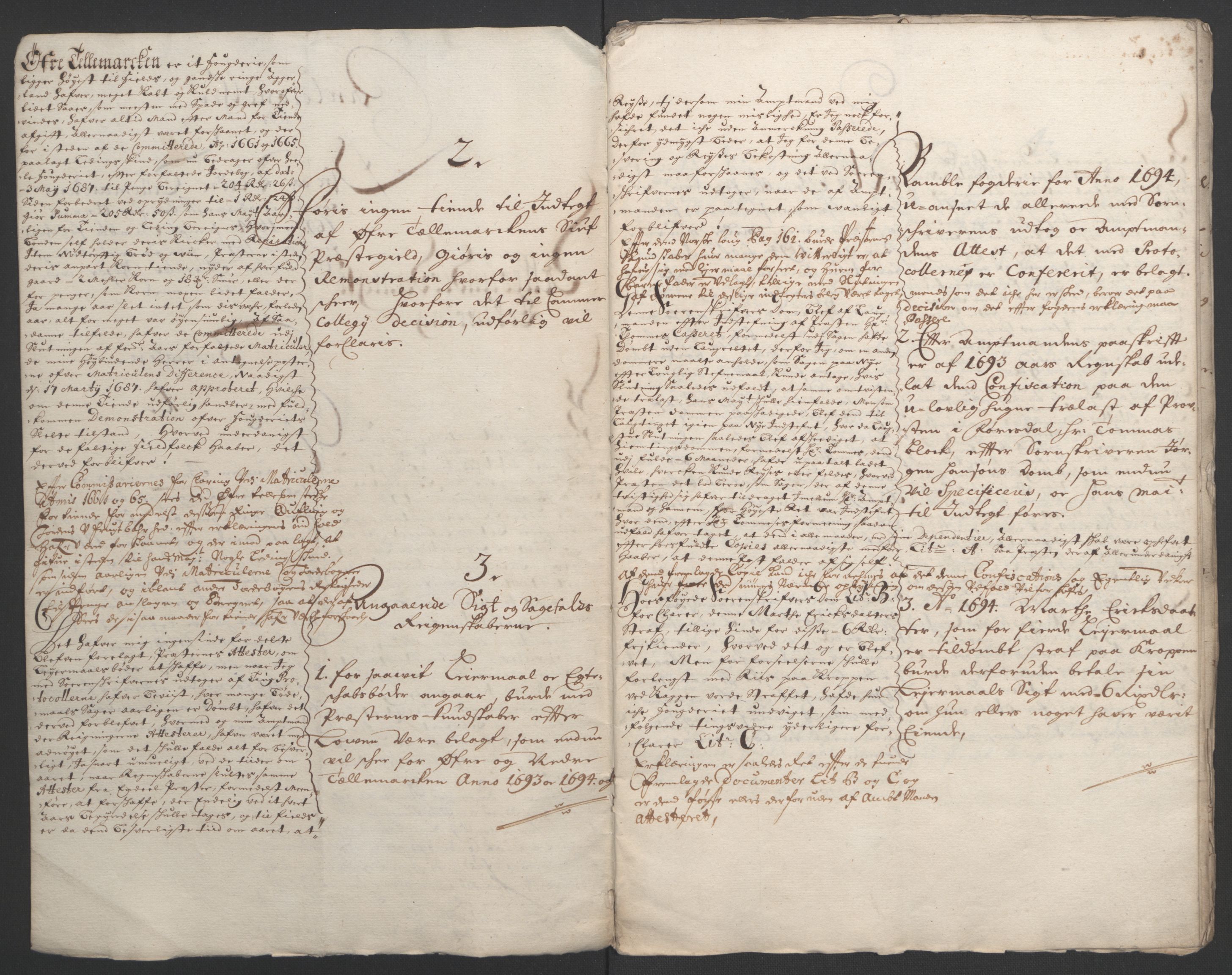 Rentekammeret inntil 1814, Reviderte regnskaper, Fogderegnskap, RA/EA-4092/R36/L2092: Fogderegnskap Øvre og Nedre Telemark og Bamble, 1694, s. 277