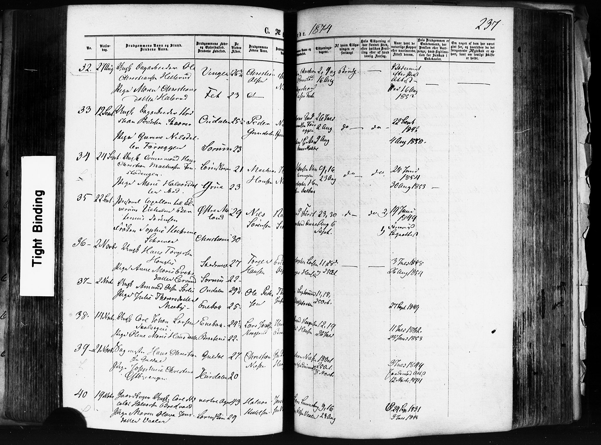 Skedsmo prestekontor Kirkebøker, AV/SAO-A-10033a/F/Fa/L0011: Ministerialbok nr. I 11, 1866-1876, s. 237