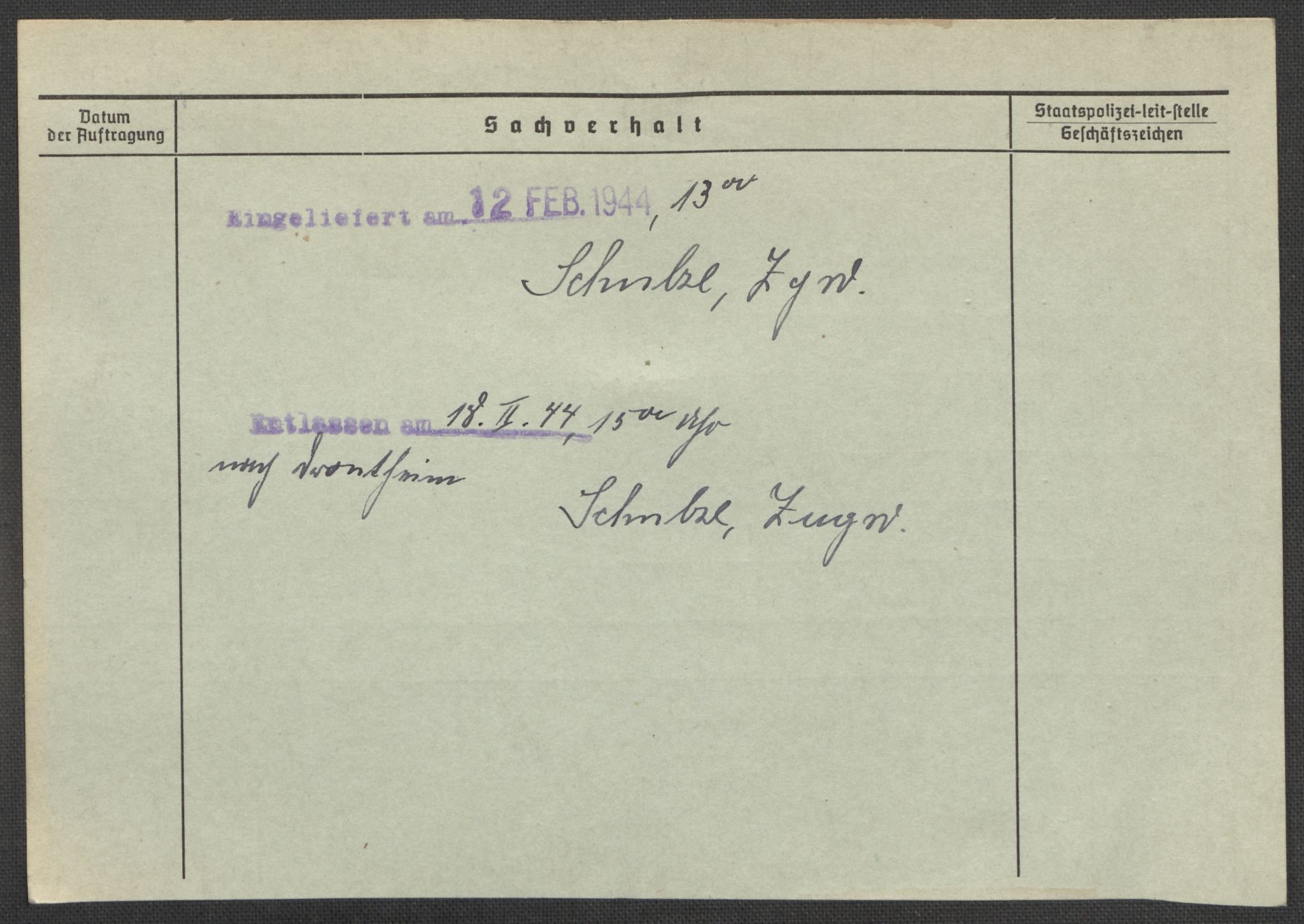 Befehlshaber der Sicherheitspolizei und des SD, AV/RA-RAFA-5969/E/Ea/Eaa/L0005: Register over norske fanger i Møllergata 19: Hø-Kj, 1940-1945, s. 1146