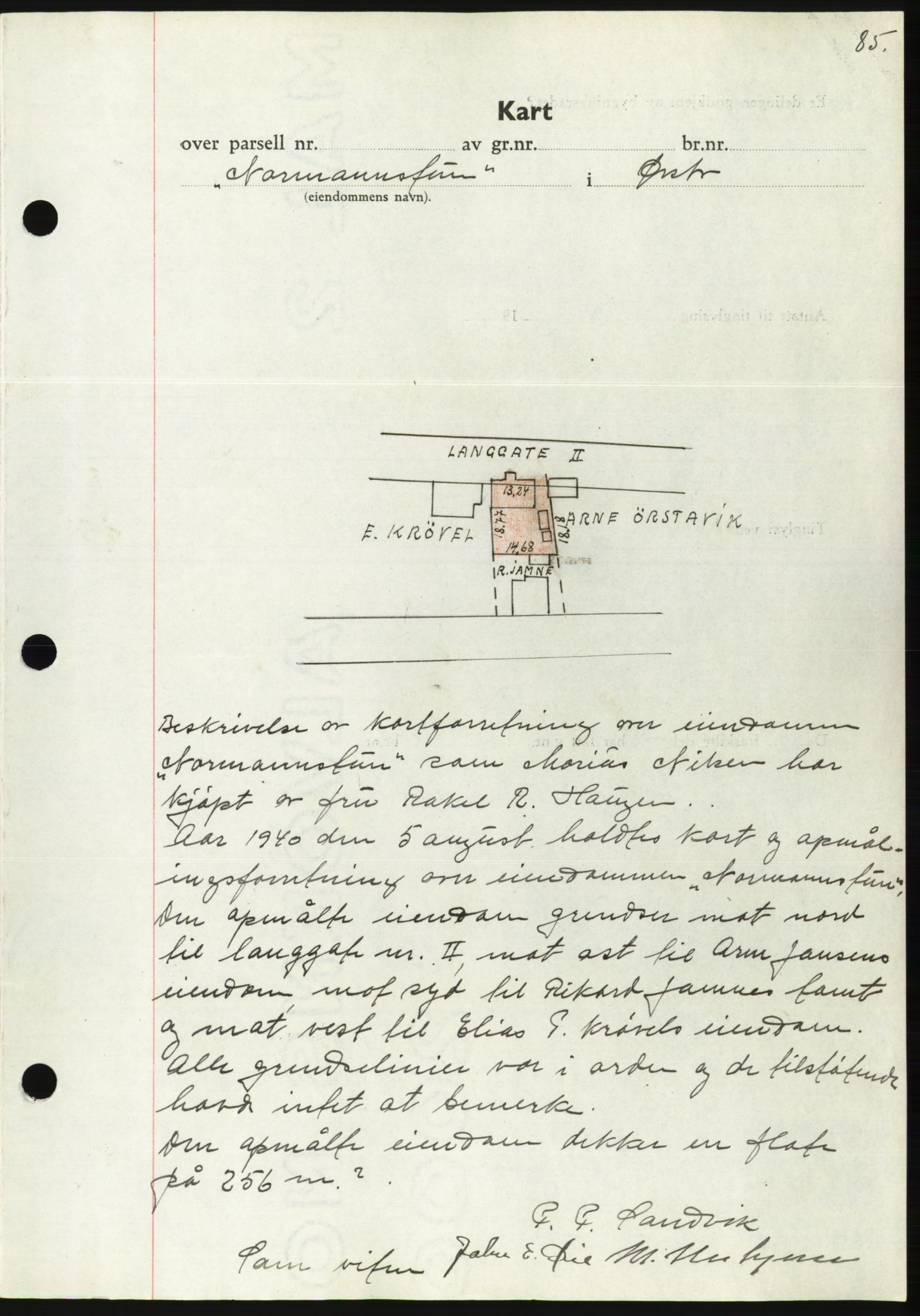 Søre Sunnmøre sorenskriveri, AV/SAT-A-4122/1/2/2C/L0070: Pantebok nr. 64, 1940-1941, Dagboknr: 494/1940