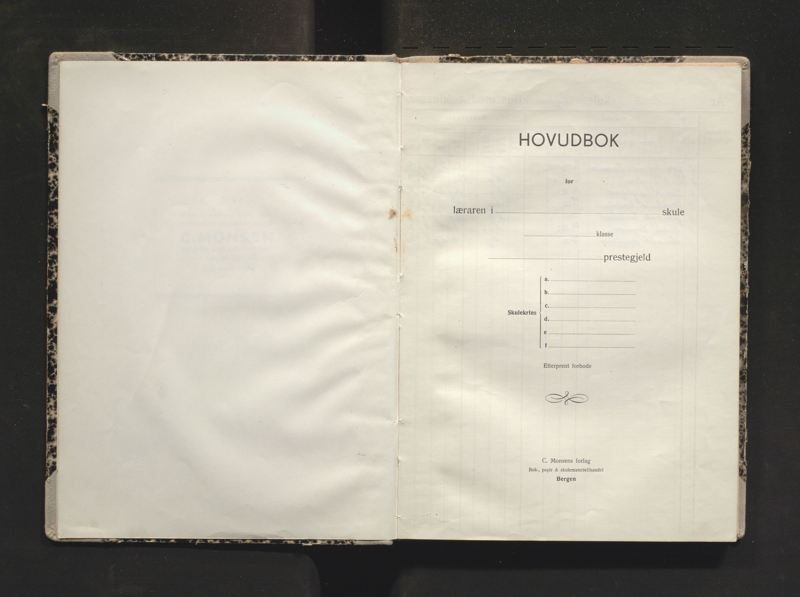 Kvinnherad kommune. Barneskulane, IKAH/1224-231/F/Fe/L0008: Skuleprotokoll for Seglem skule , 1947-1969