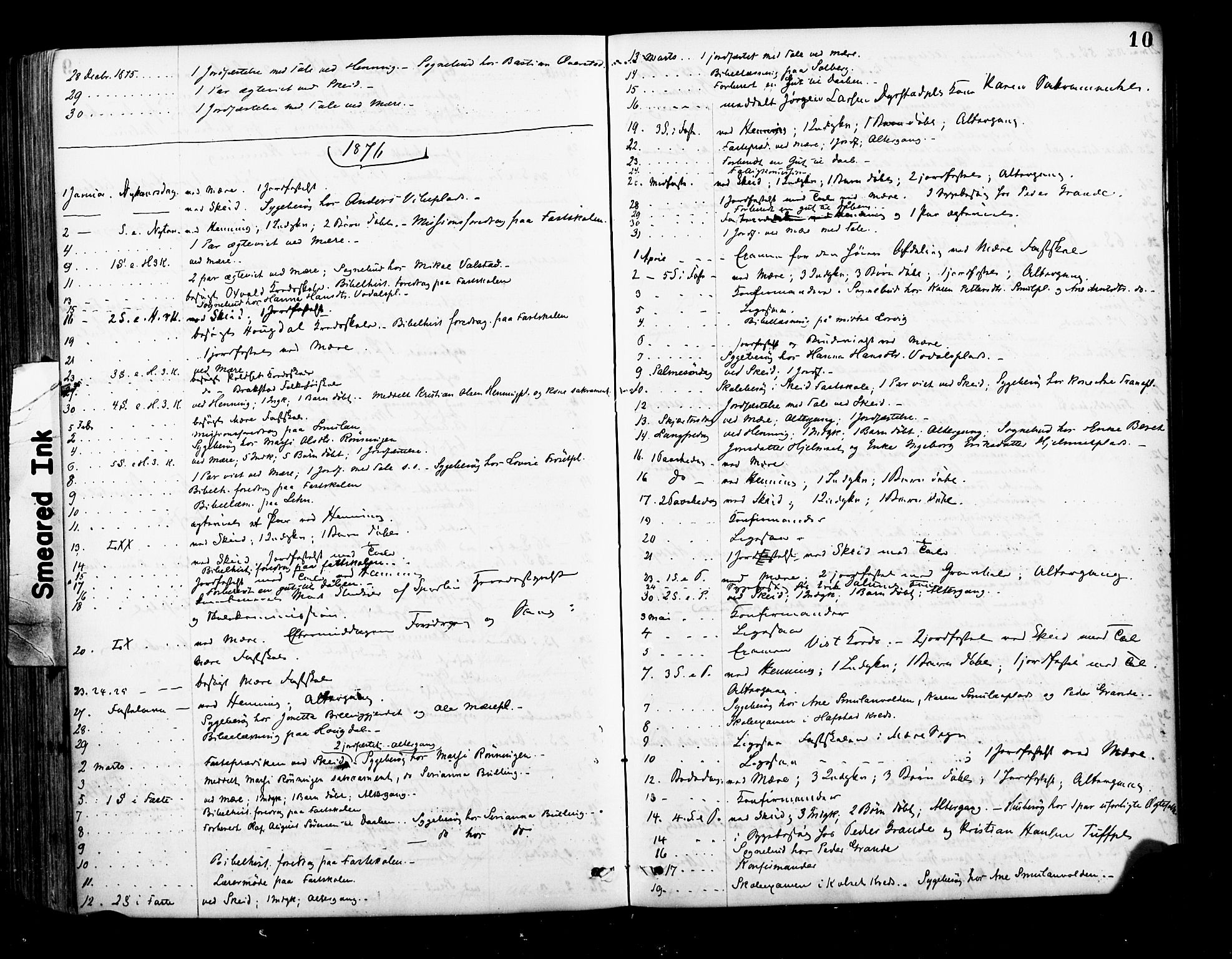 Ministerialprotokoller, klokkerbøker og fødselsregistre - Nord-Trøndelag, SAT/A-1458/735/L0348: Ministerialbok nr. 735A09 /1, 1873-1883, s. 10