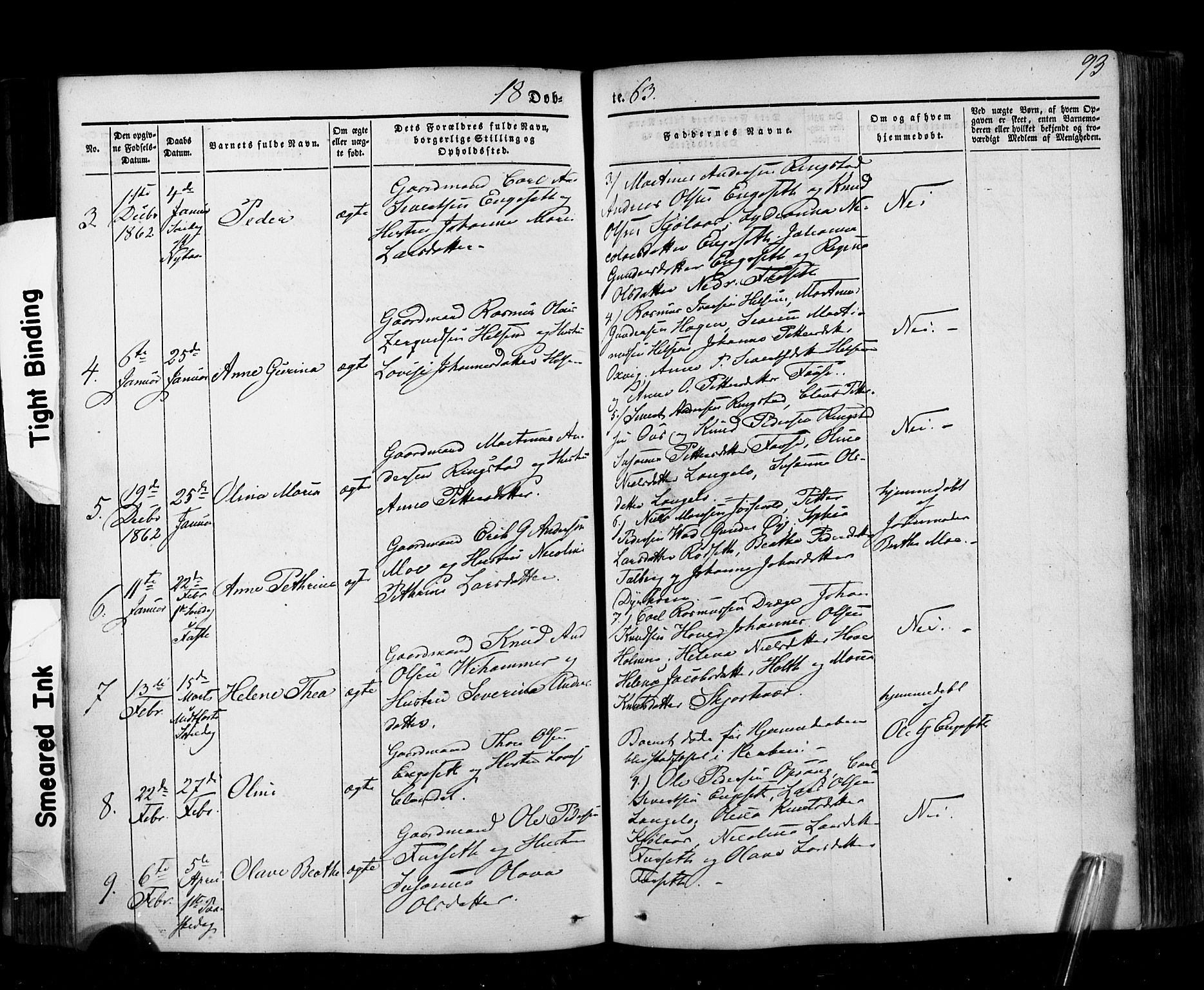 Ministerialprotokoller, klokkerbøker og fødselsregistre - Møre og Romsdal, AV/SAT-A-1454/520/L0275: Ministerialbok nr. 520A05, 1844-1881, s. 93