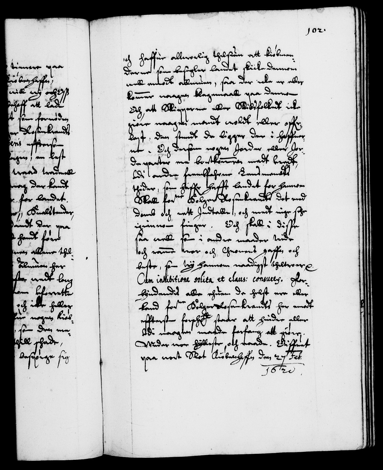 Danske Kanselli 1572-1799, RA/EA-3023/F/Fc/Fca/Fcaa/L0004: Norske registre (mikrofilm), 1617-1630, s. 102a