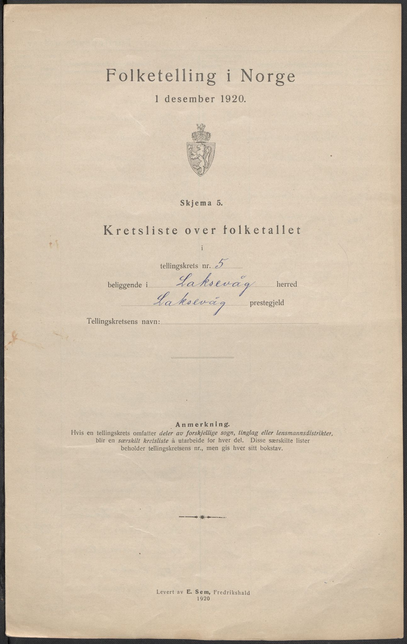 SAB, Folketelling 1920 for 1248 Laksevåg herred, 1920, s. 23