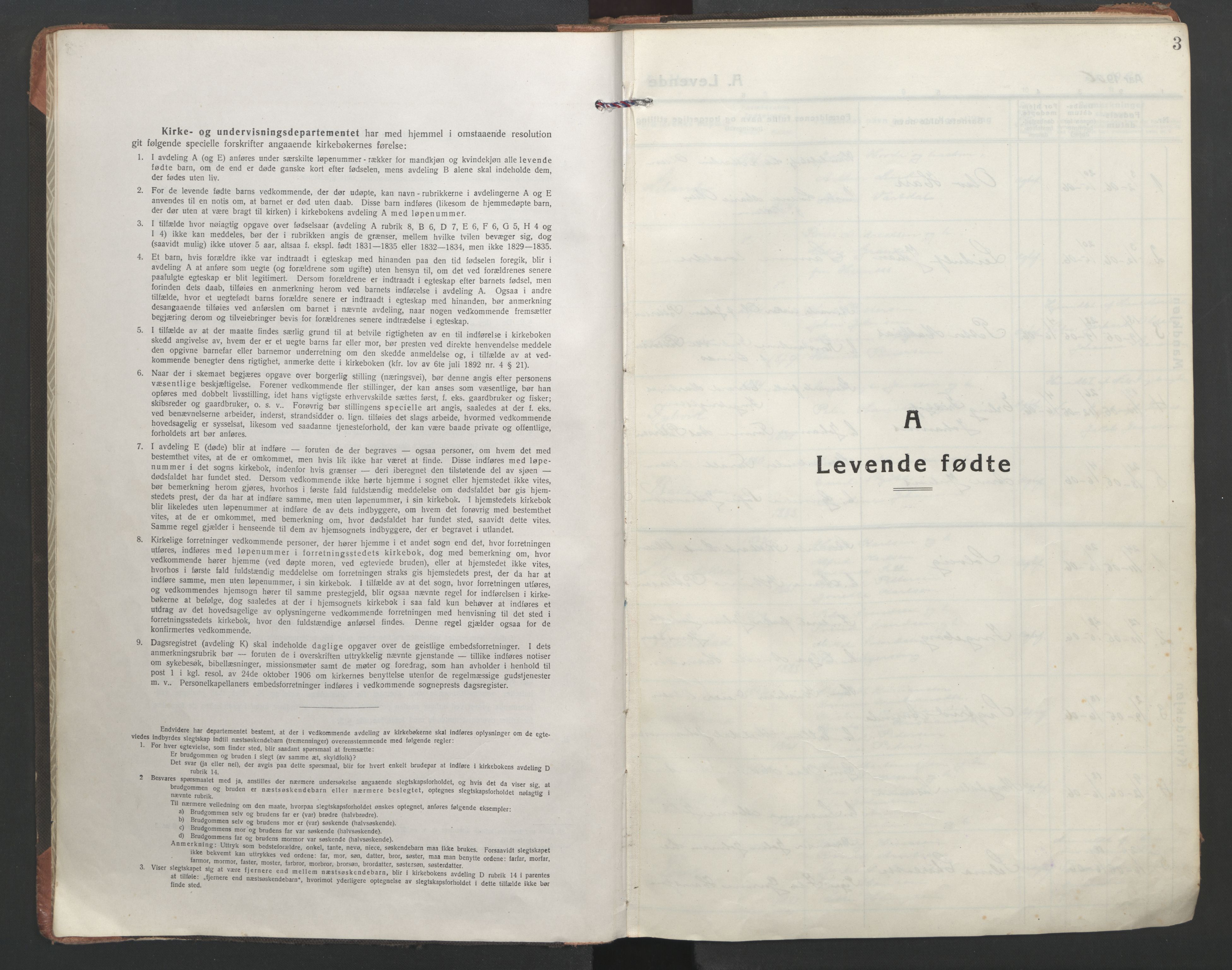 Ministerialprotokoller, klokkerbøker og fødselsregistre - Nordland, SAT/A-1459/863/L0900: Ministerialbok nr. 863A12, 1906-1915, s. 3