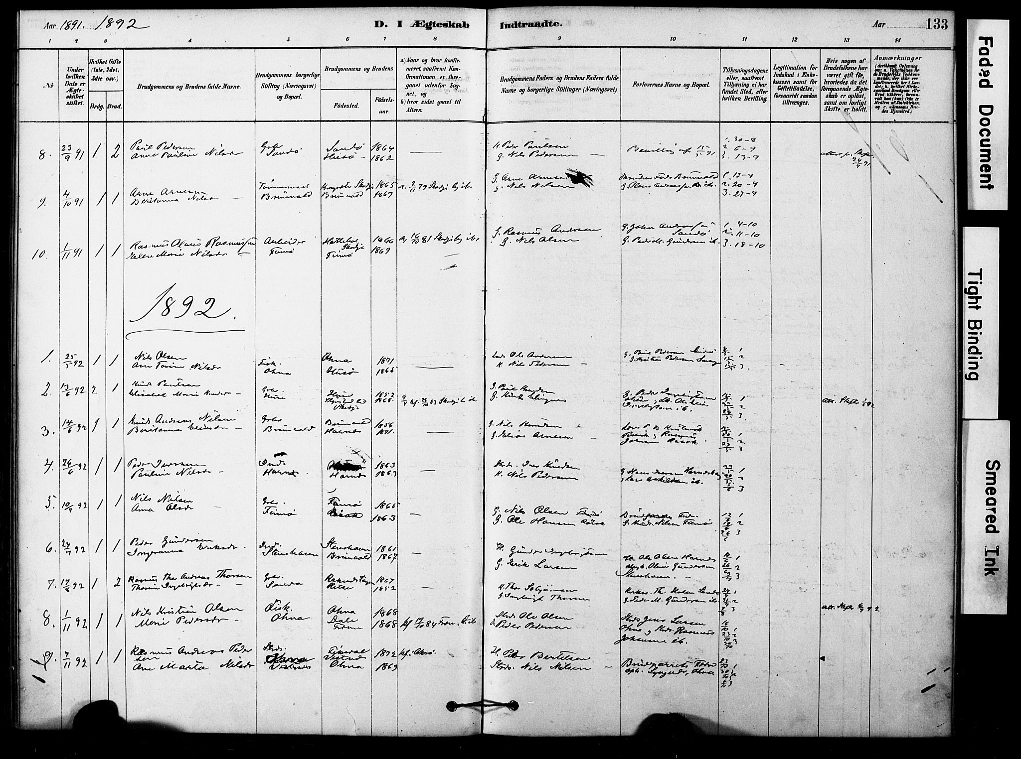 Ministerialprotokoller, klokkerbøker og fødselsregistre - Møre og Romsdal, SAT/A-1454/561/L0729: Ministerialbok nr. 561A03, 1878-1900, s. 133