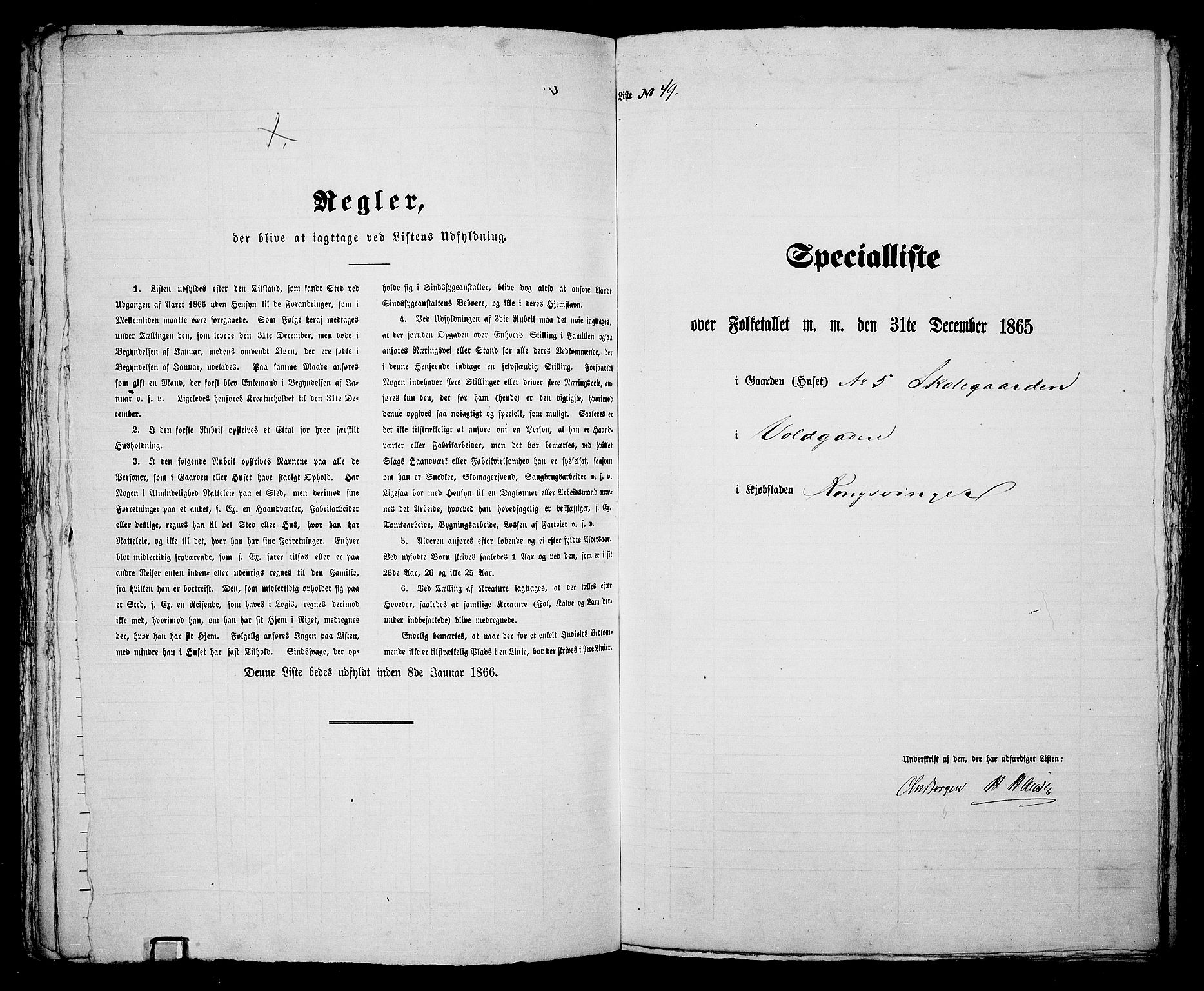 RA, Folketelling 1865 for 0402B Vinger prestegjeld, Kongsvinger kjøpstad, 1865, s. 108