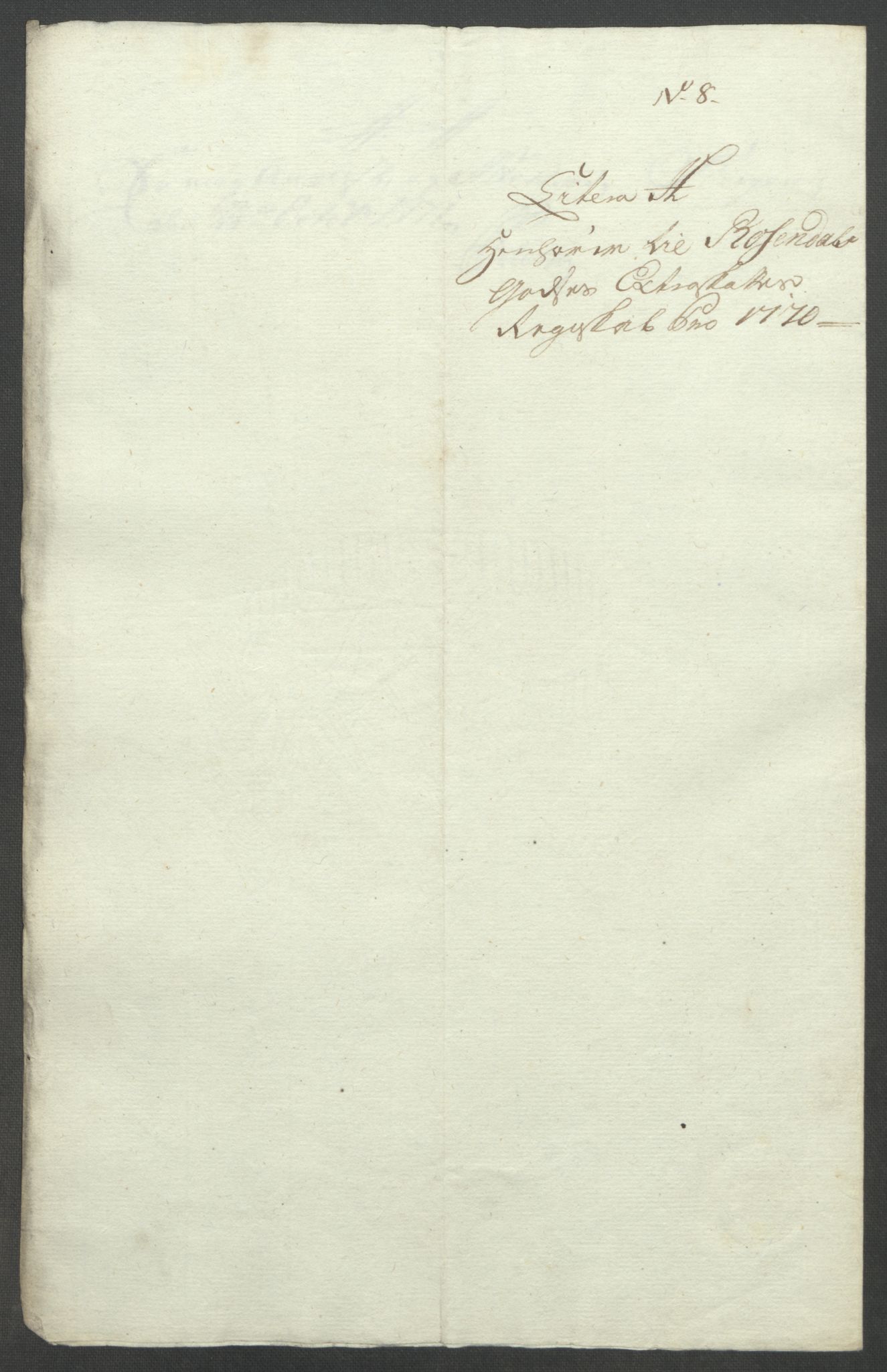 Rentekammeret inntil 1814, Reviderte regnskaper, Fogderegnskap, RA/EA-4092/R49/L3157: Ekstraskatten Rosendal Baroni, 1762-1772, s. 312