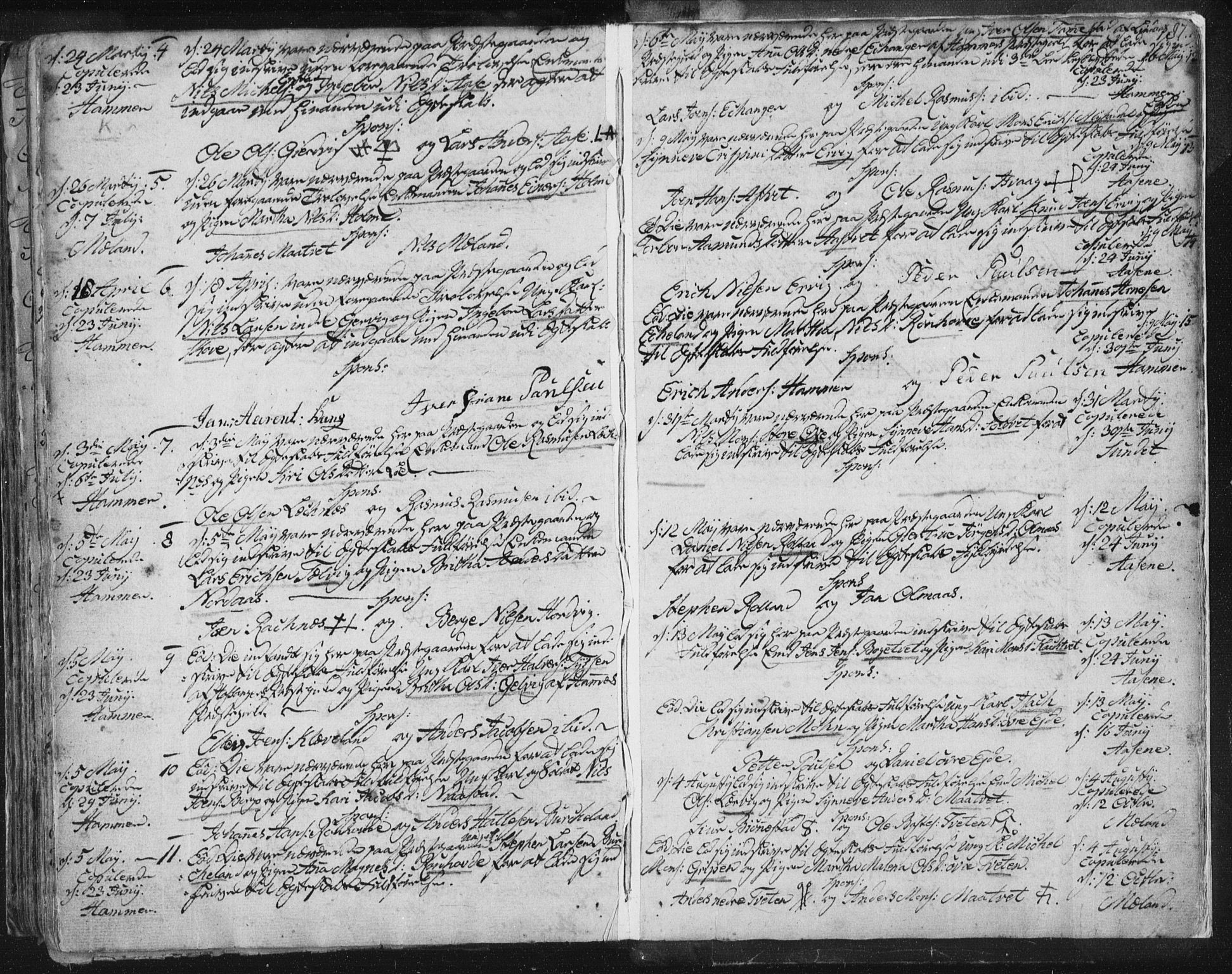Hamre sokneprestembete, AV/SAB-A-75501/H/Ha/Haa/Haaa/L0008: Ministerialbok nr. A 8, 1778-1804, s. 187