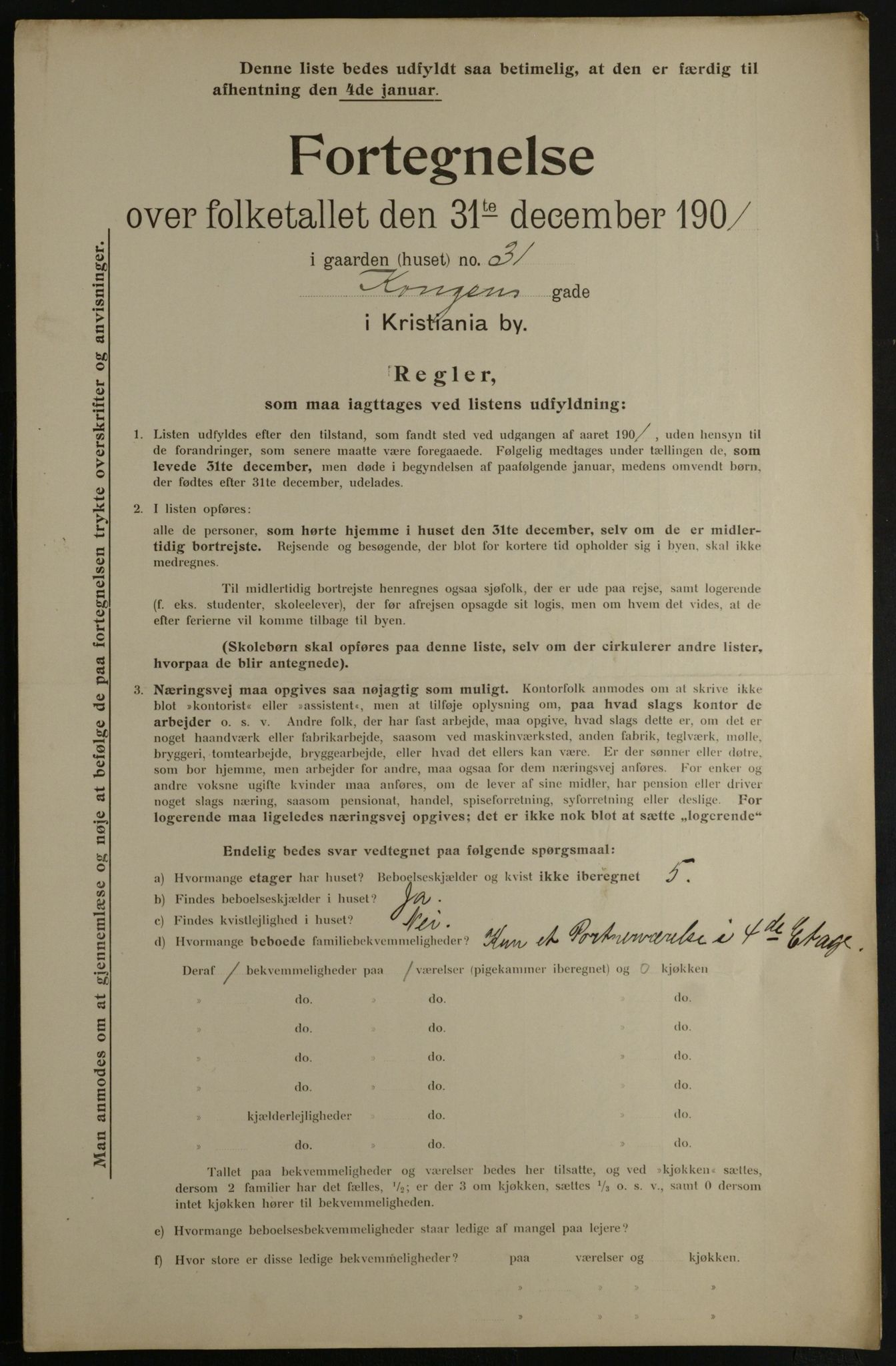 OBA, Kommunal folketelling 31.12.1901 for Kristiania kjøpstad, 1901, s. 8121