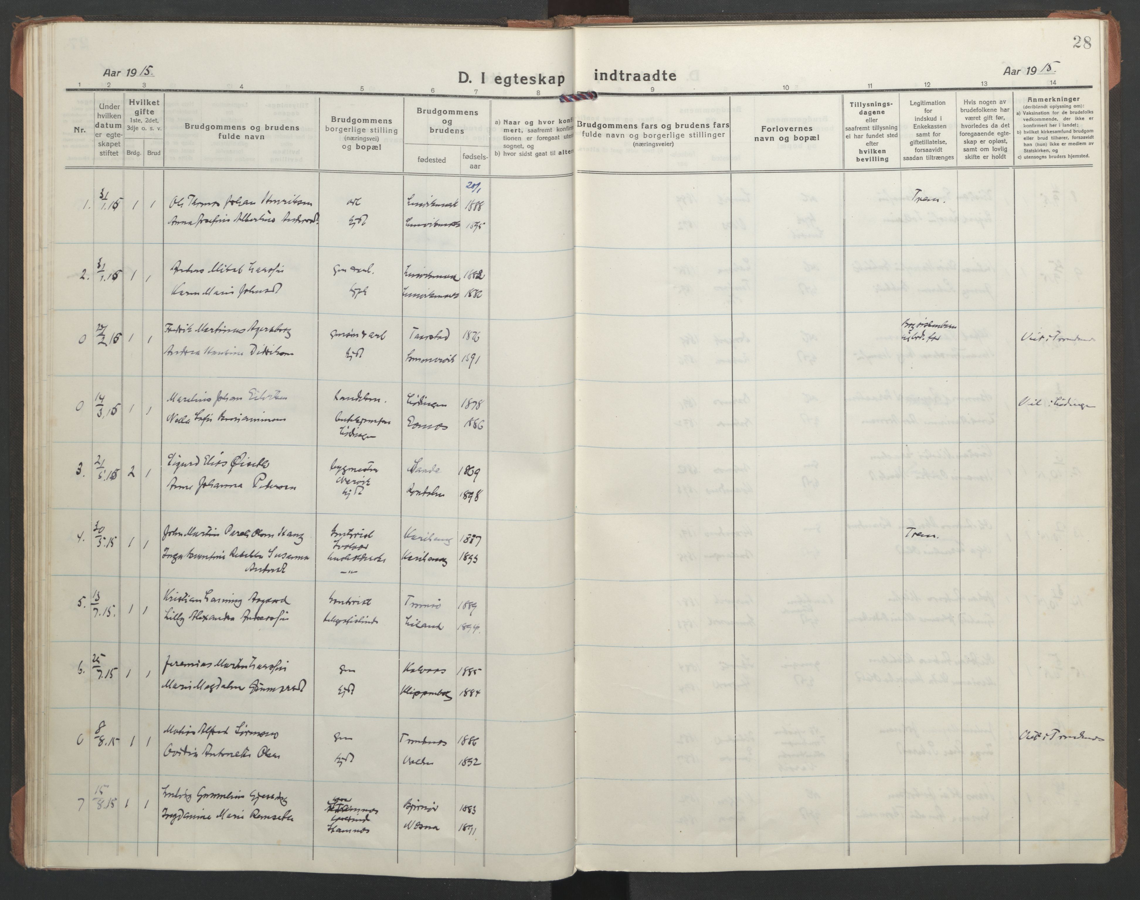 Ministerialprotokoller, klokkerbøker og fødselsregistre - Nordland, SAT/A-1459/863/L0902: Ministerialbok nr. 863A14, 1906-1937, s. 28