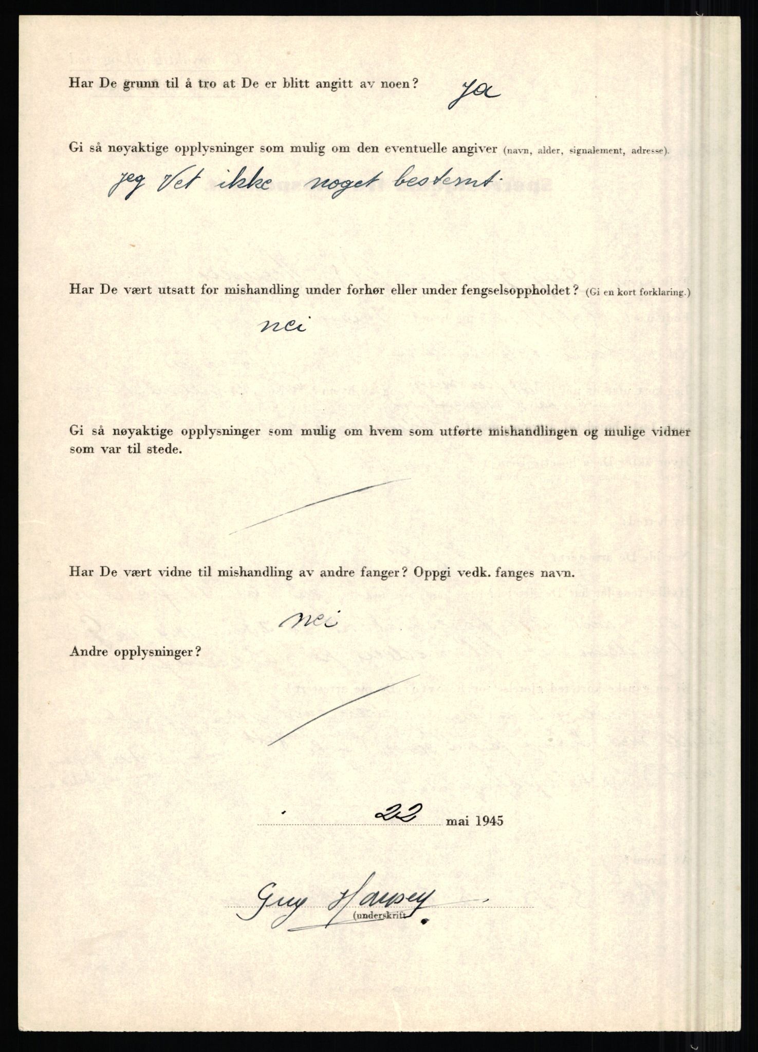 Rikspolitisjefen, AV/RA-S-1560/L/L0006: Hansen, Adolf Boye - Hemstad, Gunnar, 1940-1945, s. 158