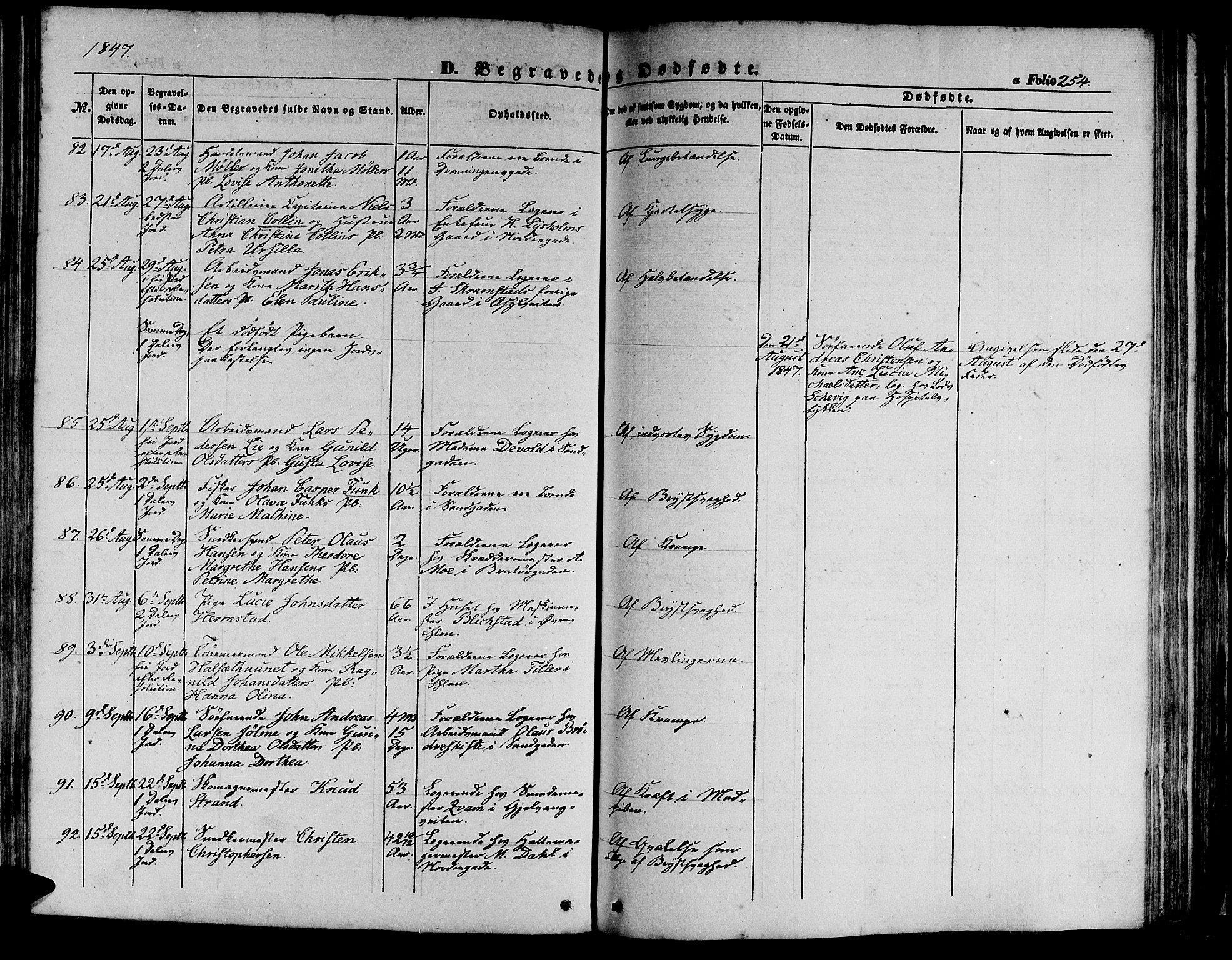 Ministerialprotokoller, klokkerbøker og fødselsregistre - Sør-Trøndelag, AV/SAT-A-1456/602/L0137: Klokkerbok nr. 602C05, 1846-1856, s. 254