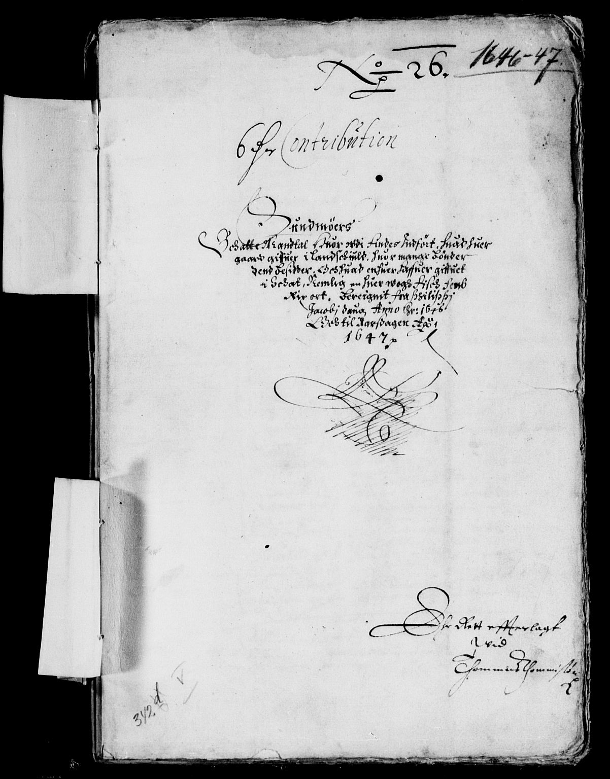 Rentekammeret inntil 1814, Reviderte regnskaper, Lensregnskaper, AV/RA-EA-5023/R/Rb/Rbt/L0105: Bergenhus len, 1646-1647