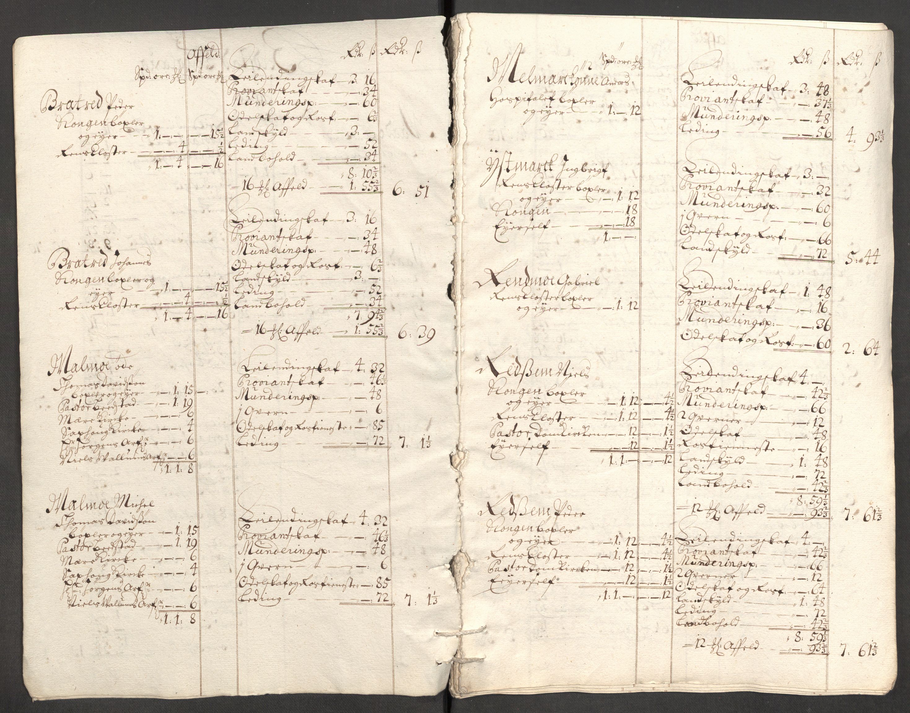 Rentekammeret inntil 1814, Reviderte regnskaper, Fogderegnskap, AV/RA-EA-4092/R63/L4315: Fogderegnskap Inderøy, 1706-1707, s. 294